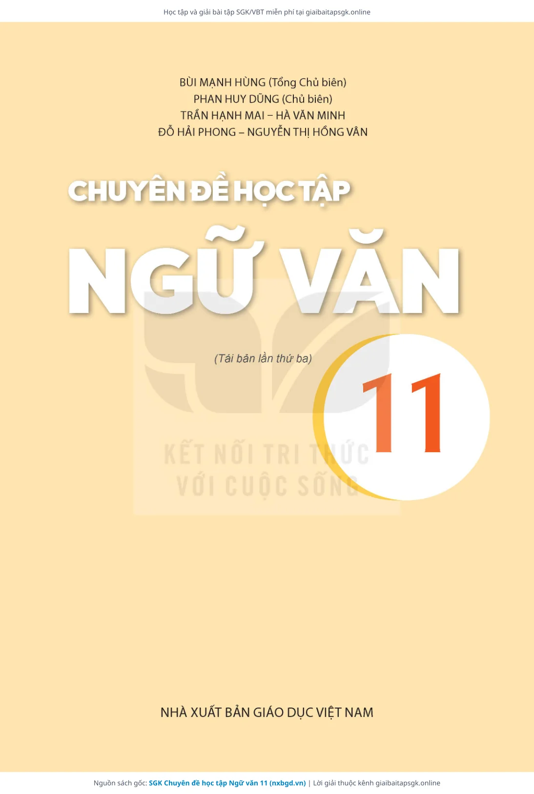 Trang 2 sách giáo khoa SGK Chuyên đề học tập Ngữ văn 11 thu nhỏ