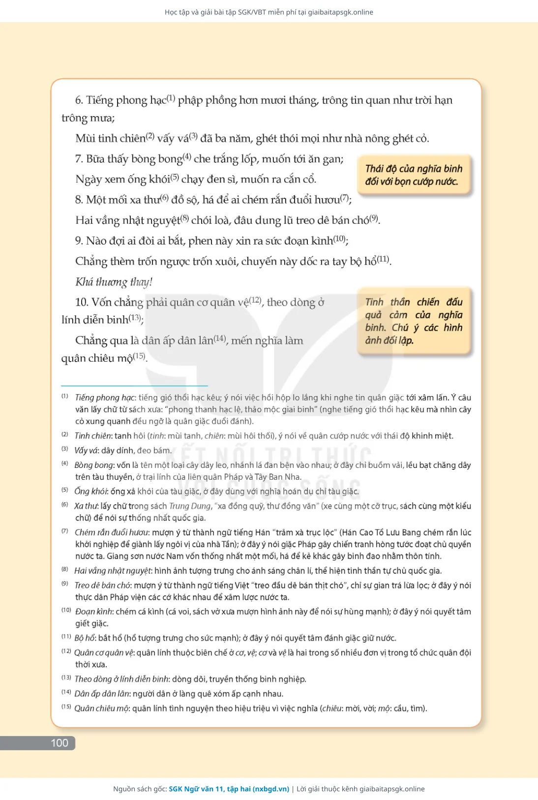 Trang 101 sách giáo khoa SGK Ngữ văn 11, tập hai thu nhỏ
