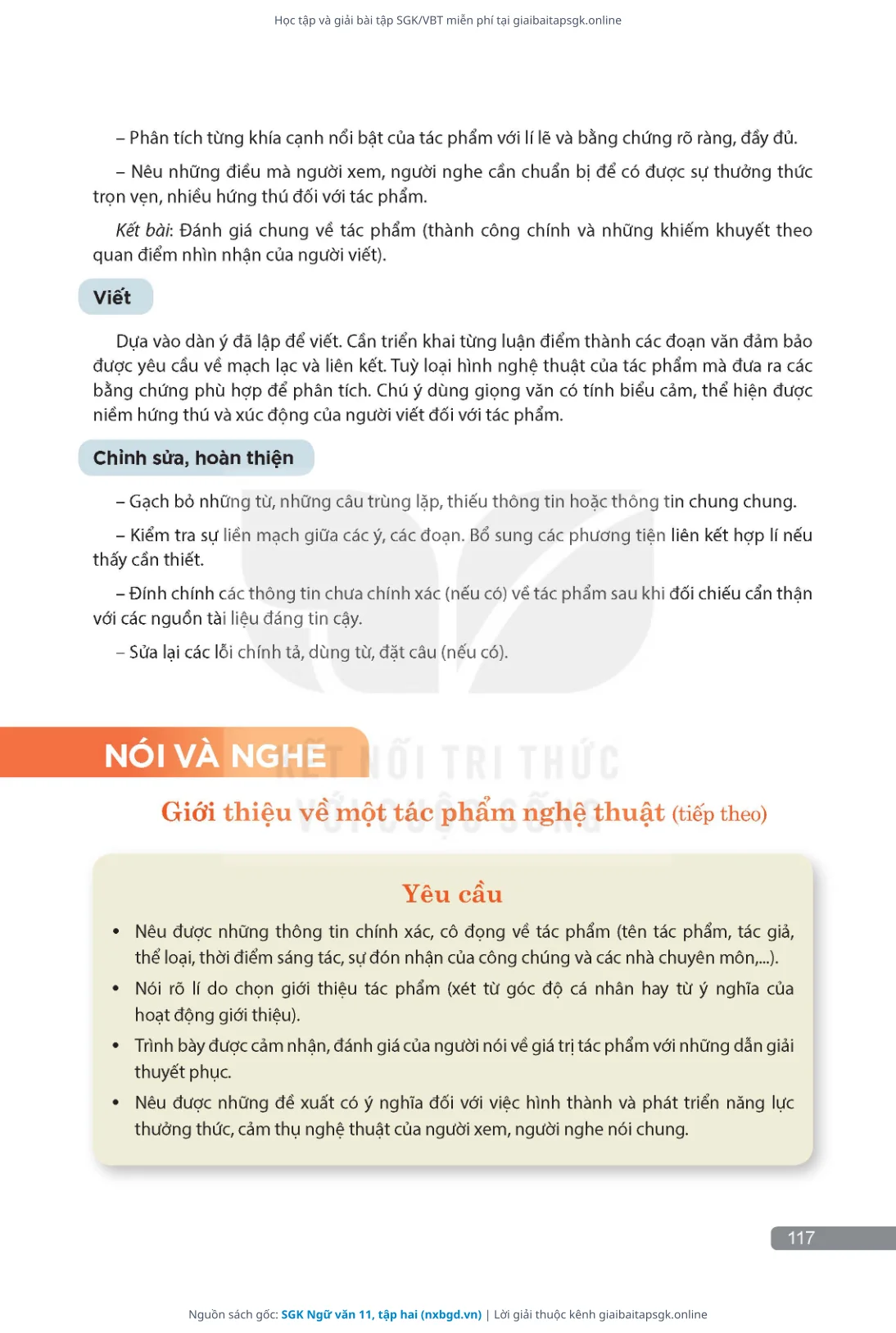 Trang 118 sách giáo khoa SGK Ngữ văn 11, tập hai thu nhỏ