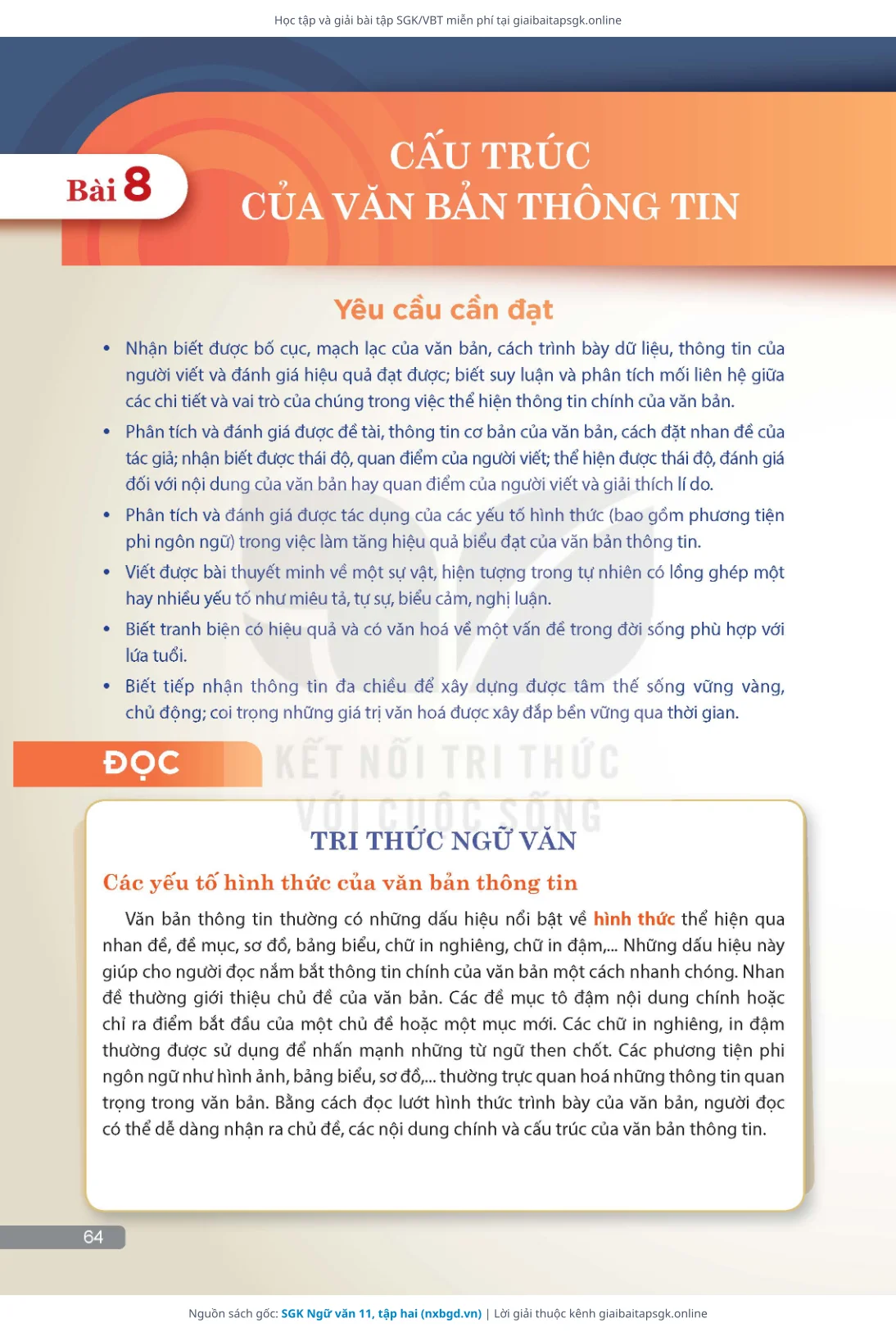 Trang 65 sách giáo khoa SGK Ngữ văn 11, tập hai thu nhỏ