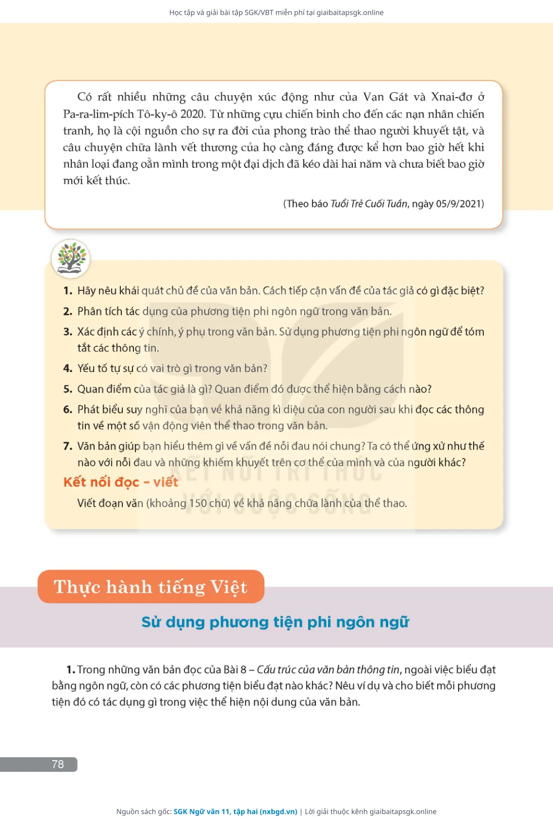 Trang 79 sách giáo khoa SGK Ngữ văn 11, tập hai thu nhỏ