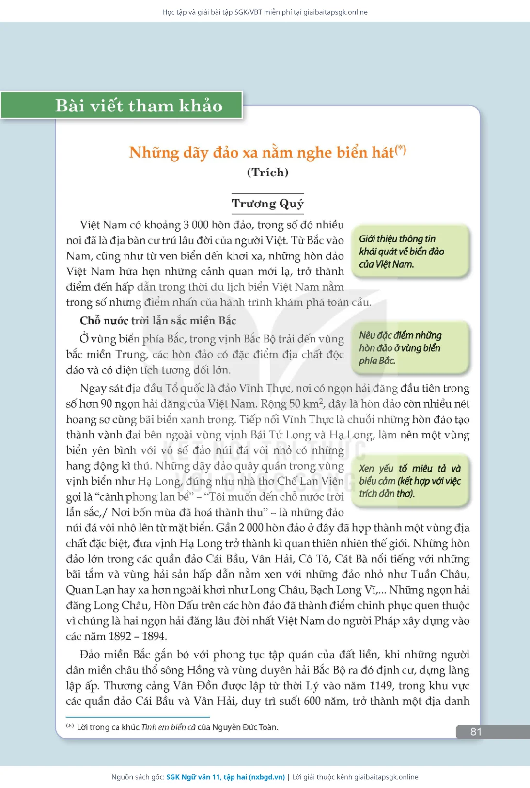 Trang 82 sách giáo khoa SGK Ngữ văn 11, tập hai thu nhỏ