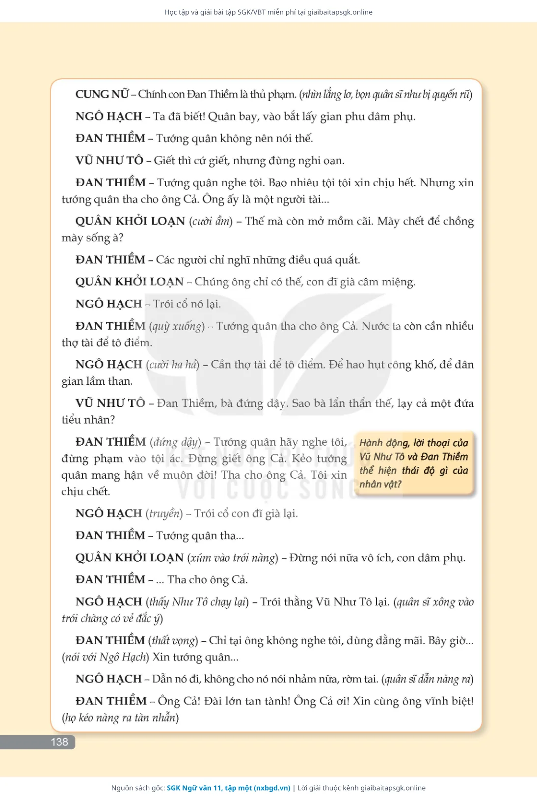 Trang 139 sách giáo khoa SGK Ngữ văn 11, tập một thu nhỏ