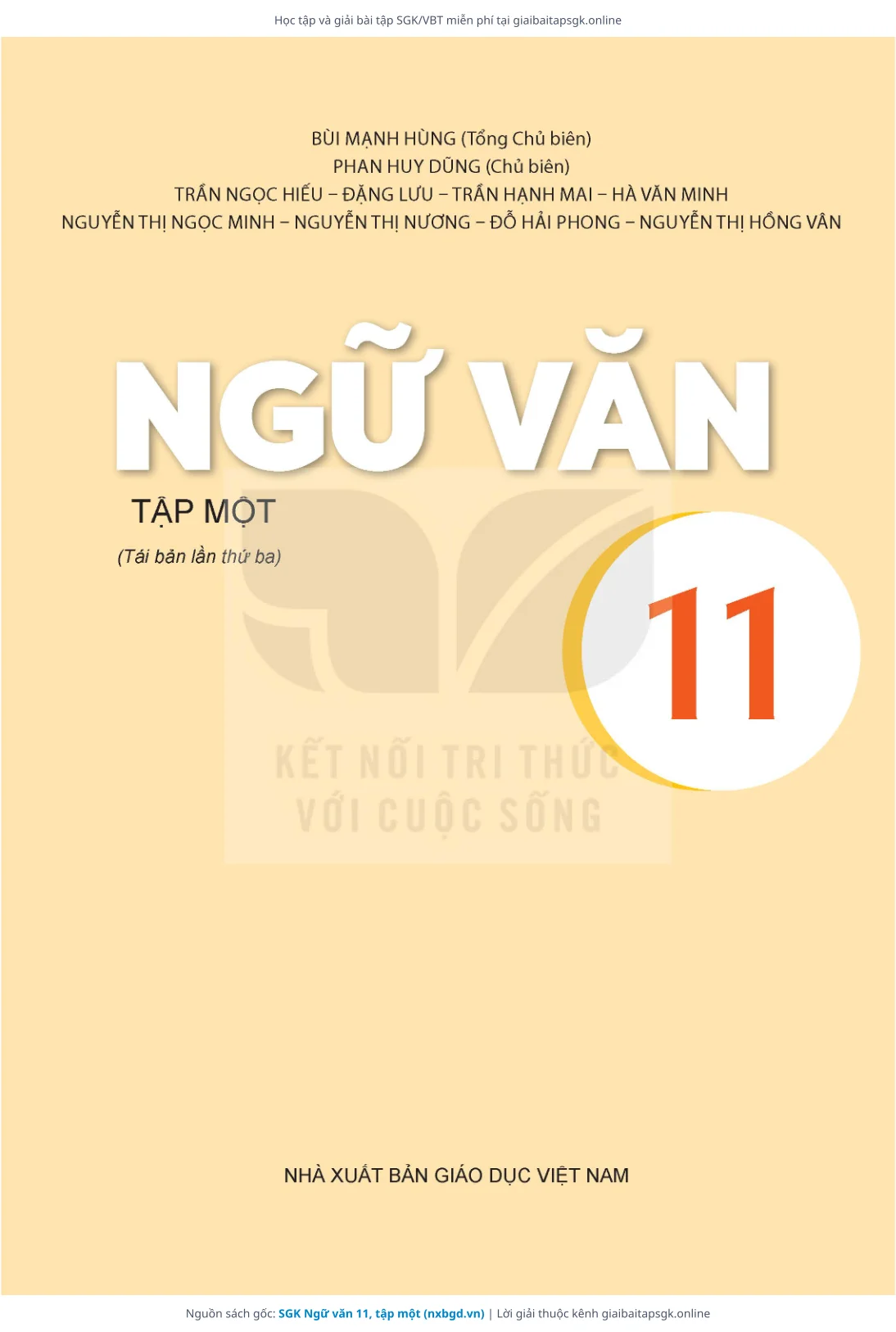 Trang 2 sách giáo khoa SGK Ngữ văn 11, tập một thu nhỏ