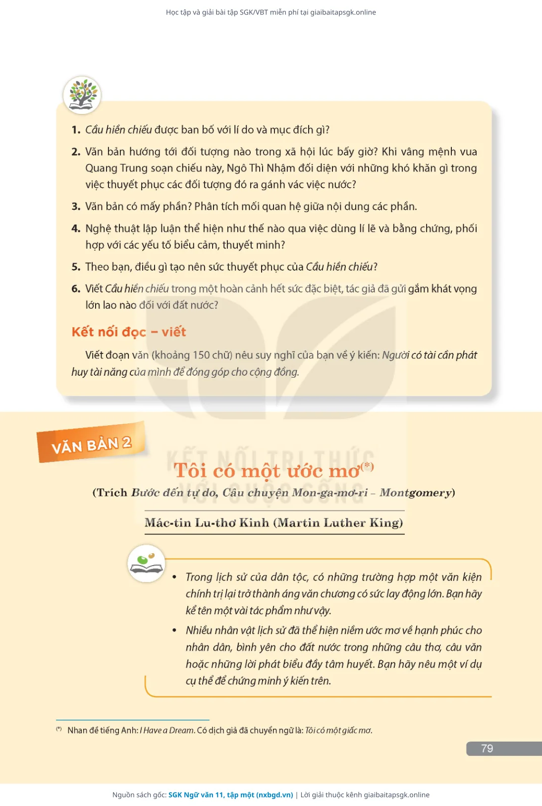 Trang 80 sách giáo khoa SGK Ngữ văn 11, tập một thu nhỏ