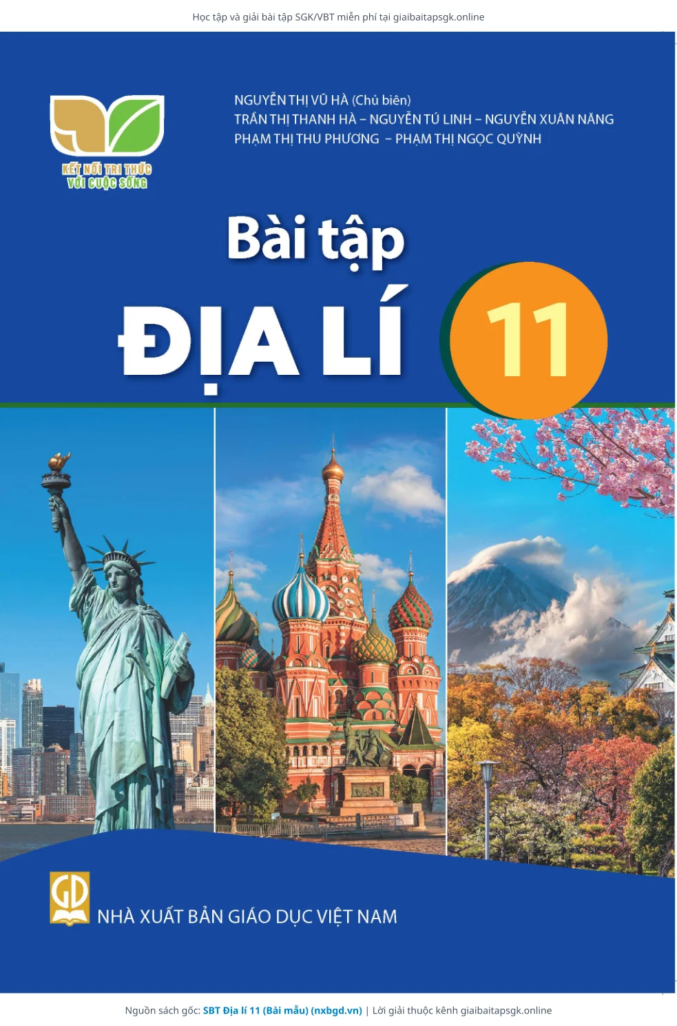 Trang 1 sách giáo khoa SBT Địa lí 11 (Bài mẫu) bản chuẩn