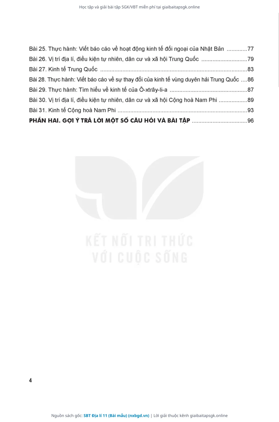 Trang 5 sách giáo khoa SBT Địa lí 11 (Bài mẫu) thu nhỏ