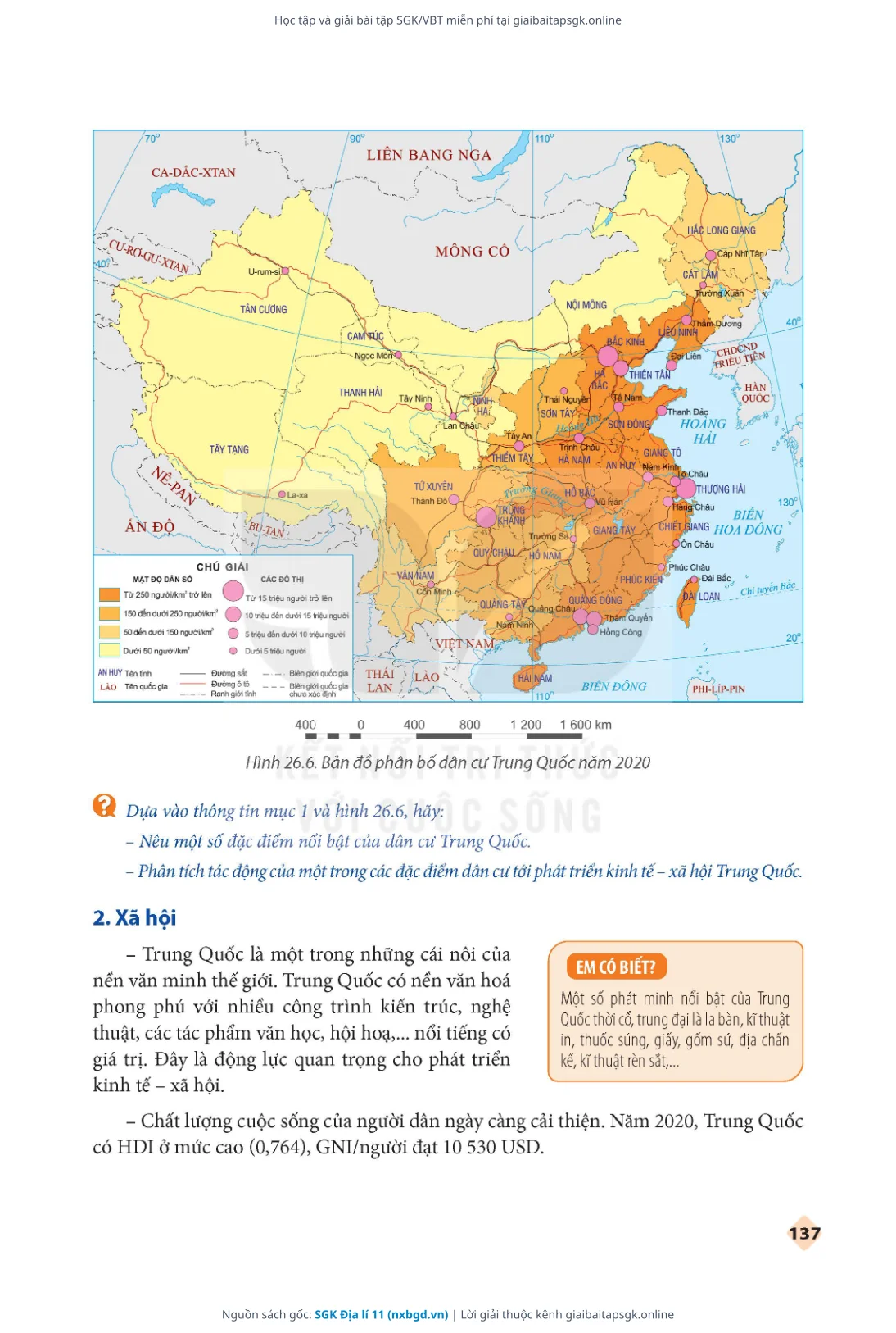 Trang 138 sách giáo khoa SGK Địa lí 11 thu nhỏ