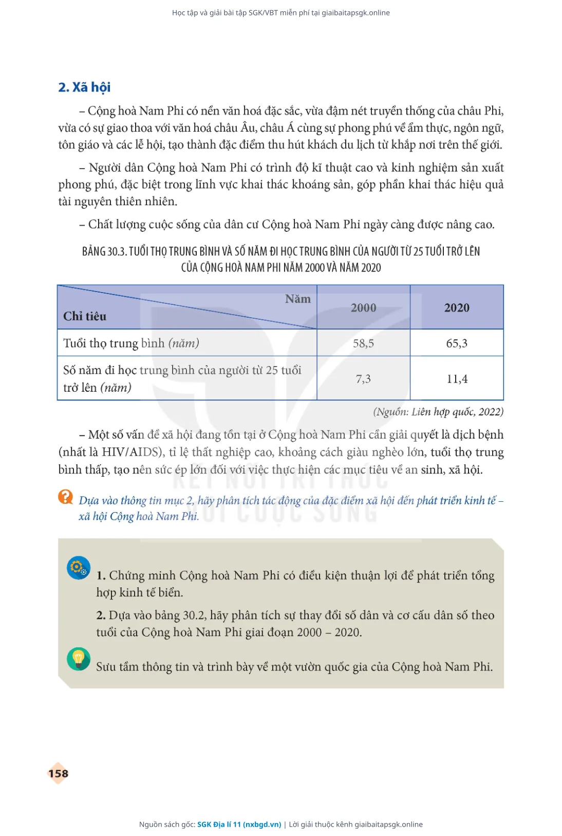 Trang 159 sách giáo khoa SGK Địa lí 11 thu nhỏ