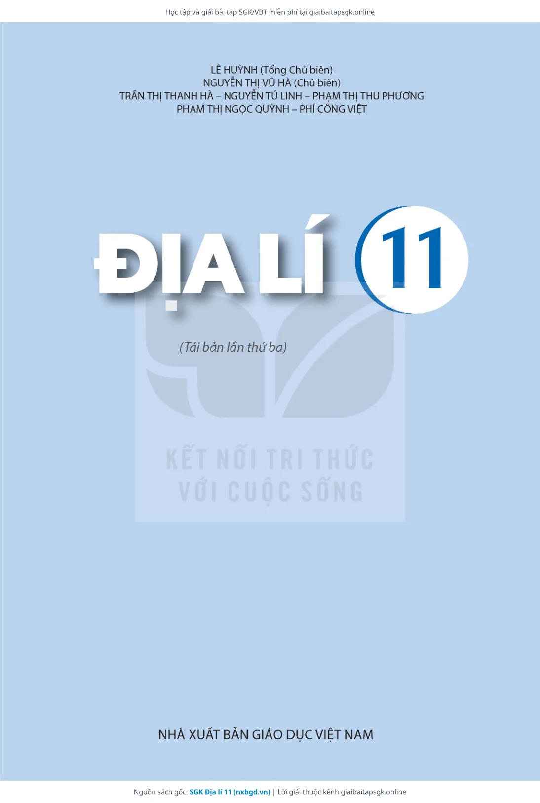 Trang 2 sách giáo khoa SGK Địa lí 11 thu nhỏ
