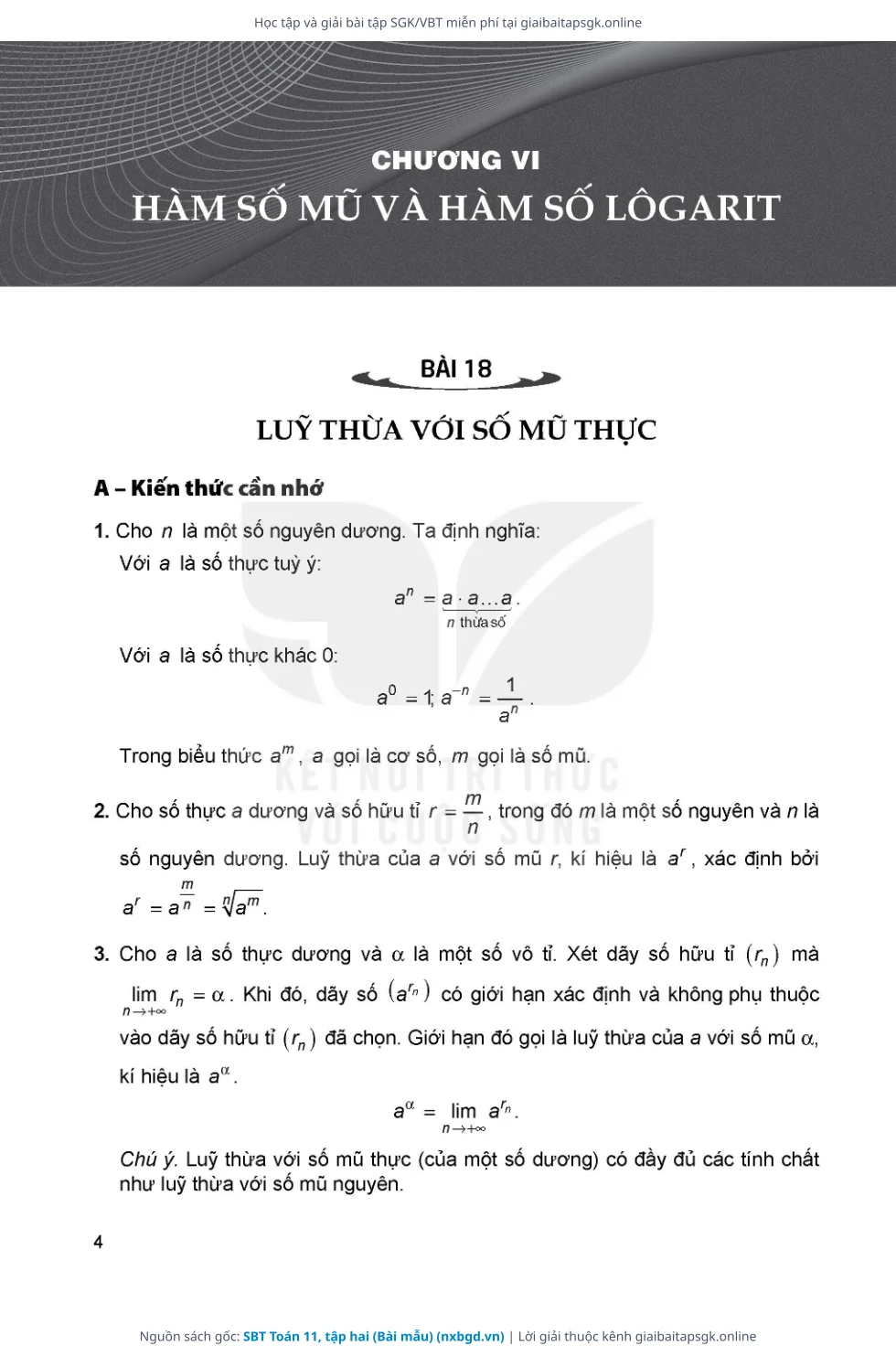 Trang 5 sách giáo khoa SBT Toán 11, tập hai (Bài mẫu) thu nhỏ
