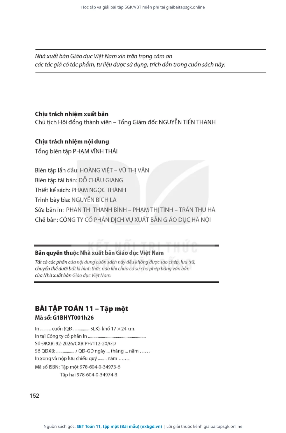 Trang 7 sách giáo khoa SBT Toán 11, tập một (Bài mẫu) thu nhỏ