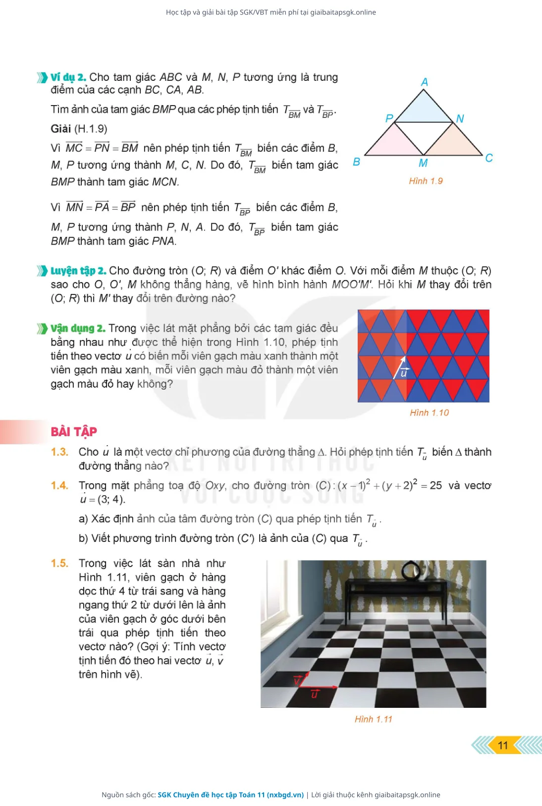 Trang 12 sách giáo khoa SGK Chuyên đề học tập Toán 11 thu nhỏ