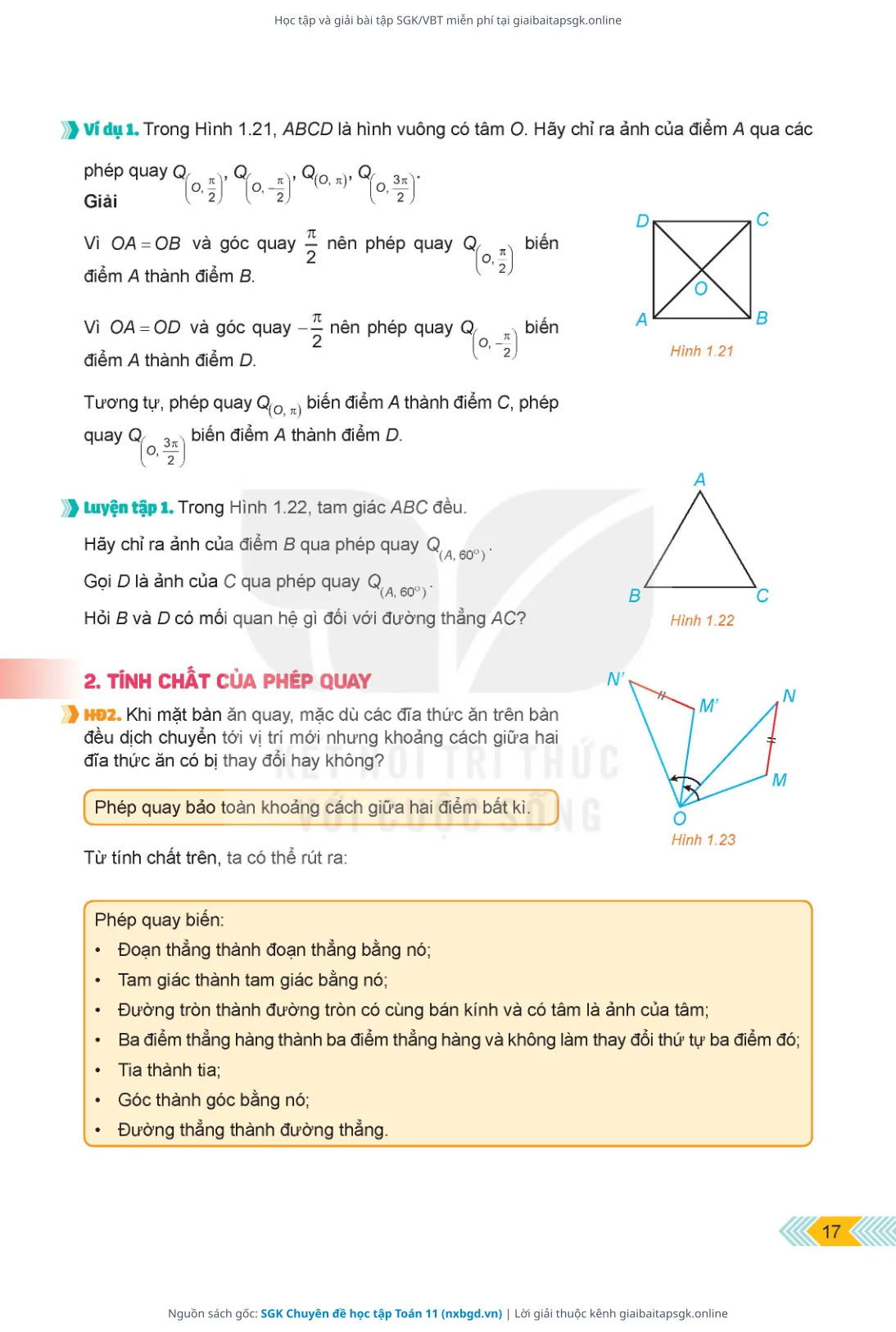 Trang 18 sách giáo khoa SGK Chuyên đề học tập Toán 11 thu nhỏ