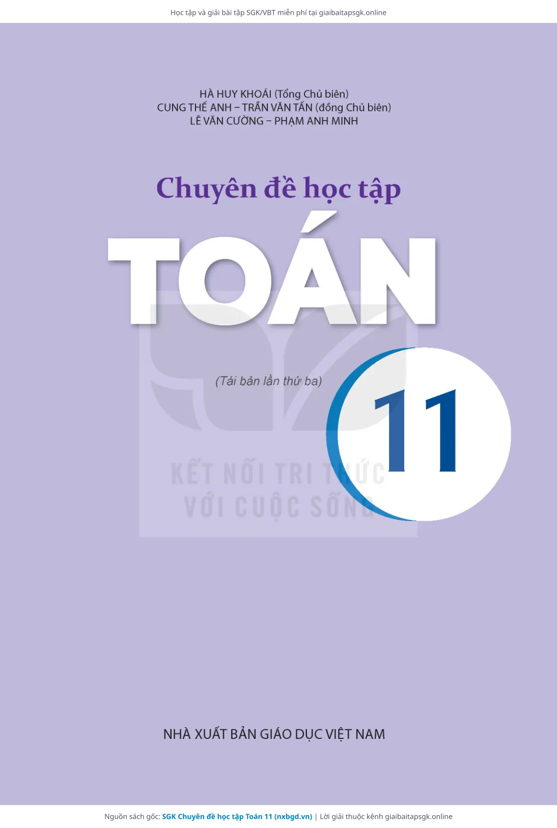 Trang 2 sách giáo khoa SGK Chuyên đề học tập Toán 11 thu nhỏ