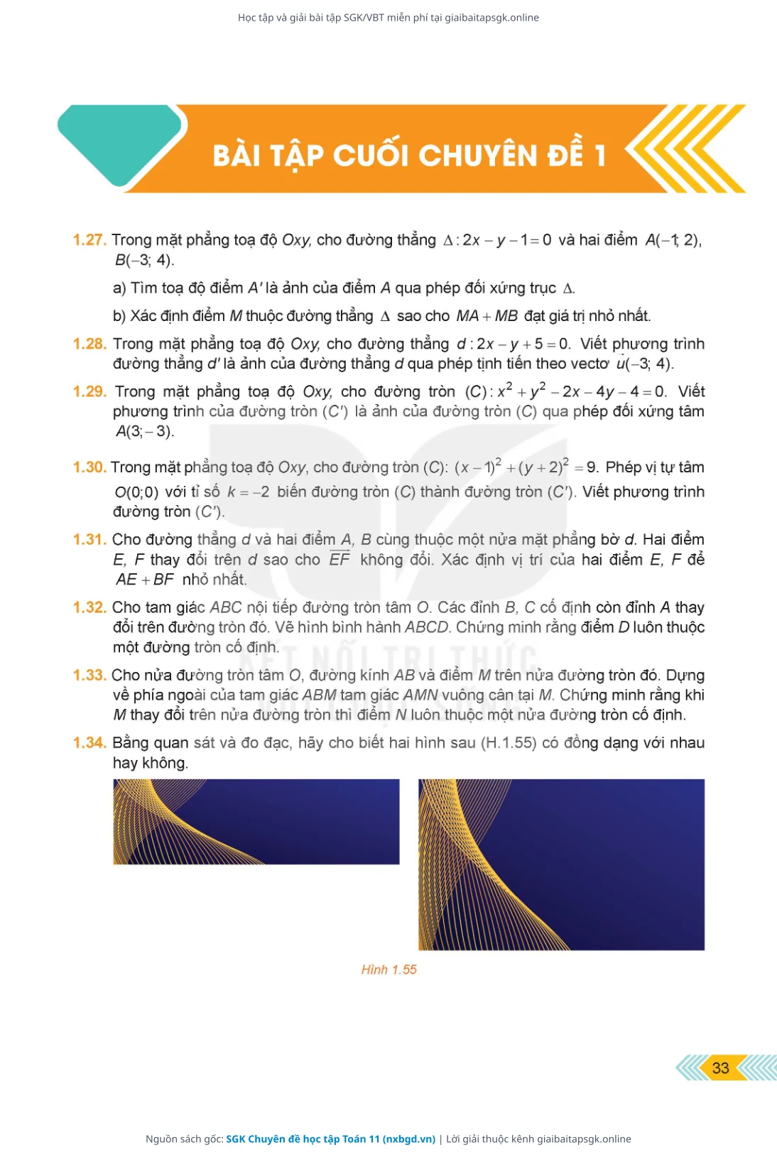 Trang 34 sách giáo khoa SGK Chuyên đề học tập Toán 11 thu nhỏ