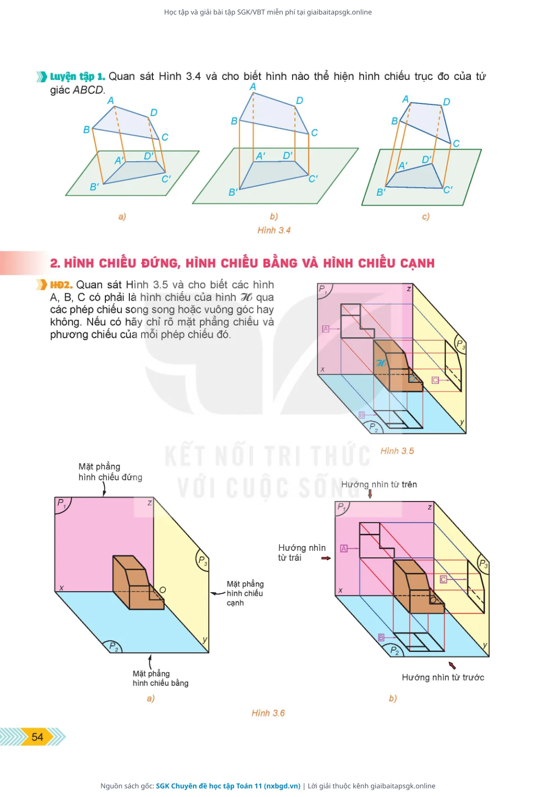 Trang 55 sách giáo khoa SGK Chuyên đề học tập Toán 11 thu nhỏ