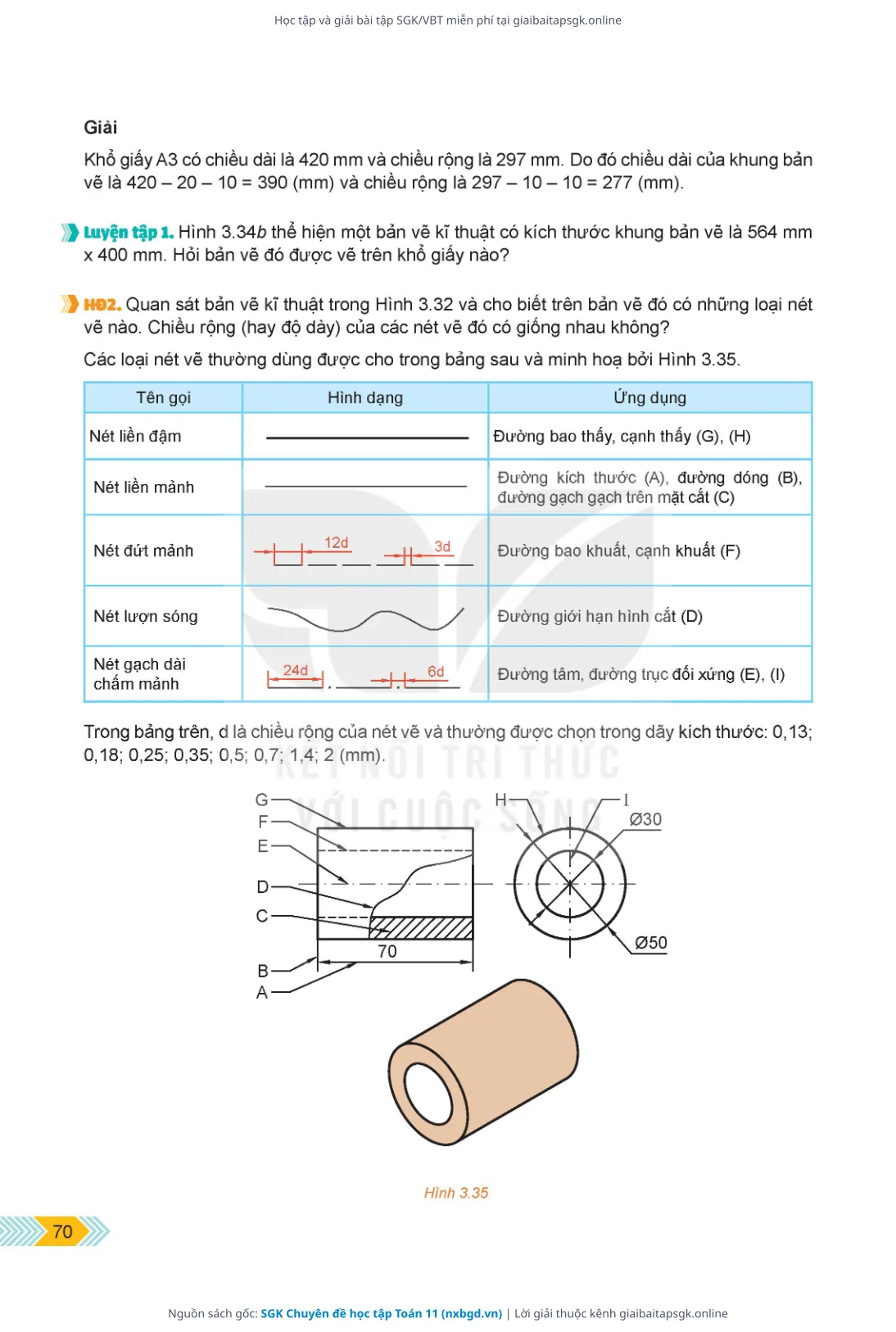 Trang 71 sách giáo khoa SGK Chuyên đề học tập Toán 11 thu nhỏ