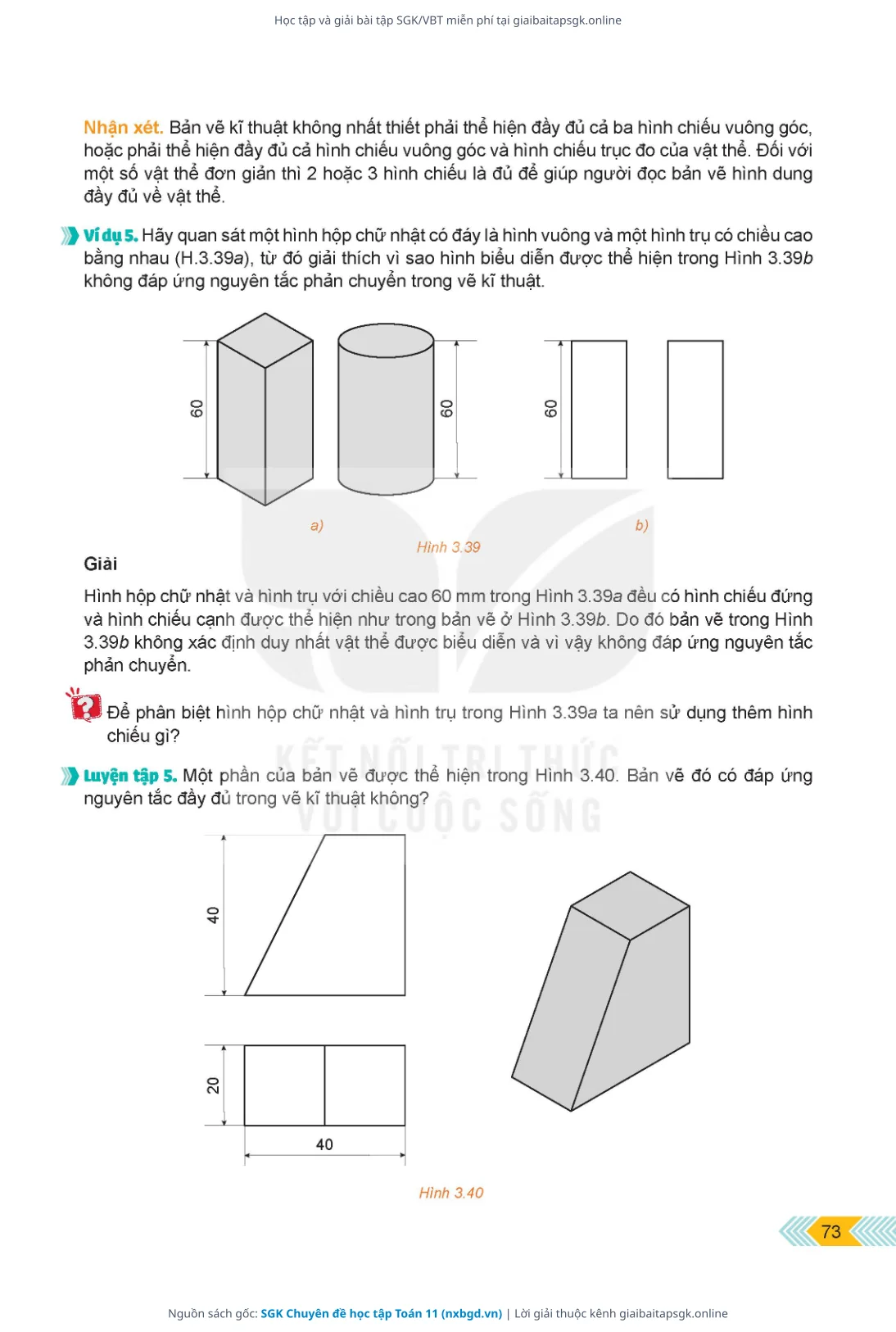Trang 74 sách giáo khoa SGK Chuyên đề học tập Toán 11 thu nhỏ