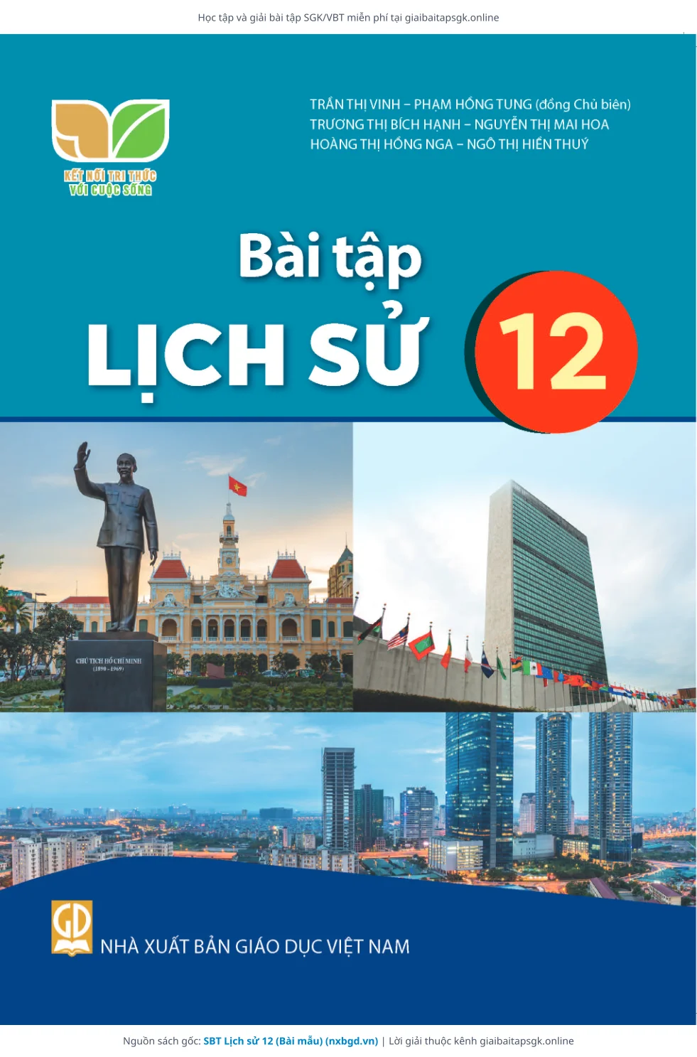 Trang 1 sách giáo khoa SBT Lịch sử 12 (Bài mẫu) bản chuẩn