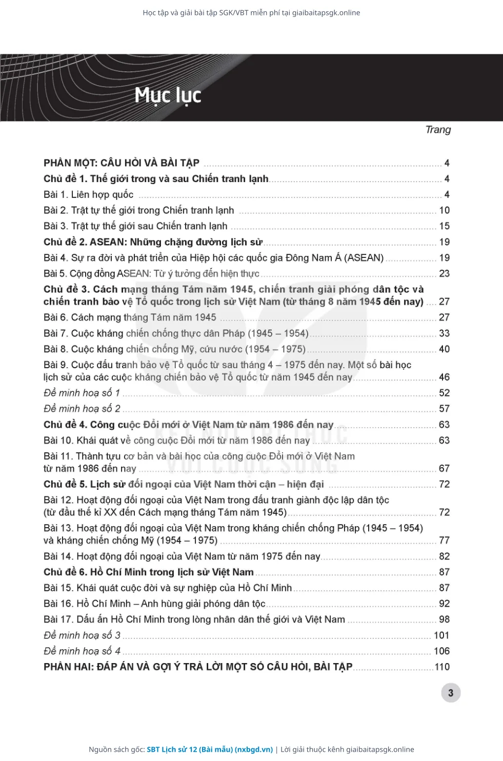 Trang 4 sách giáo khoa SBT Lịch sử 12 (Bài mẫu) thu nhỏ