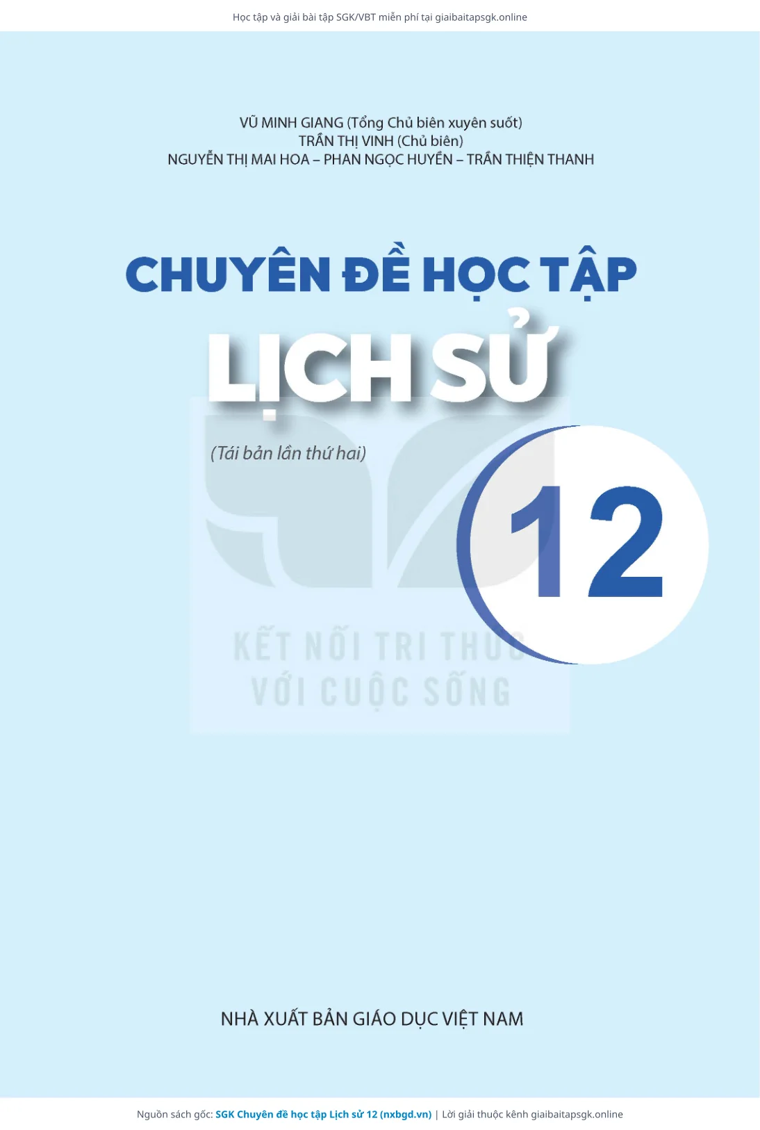 Trang 2 sách giáo khoa SGK Chuyên đề học tập Lịch sử 12 thu nhỏ