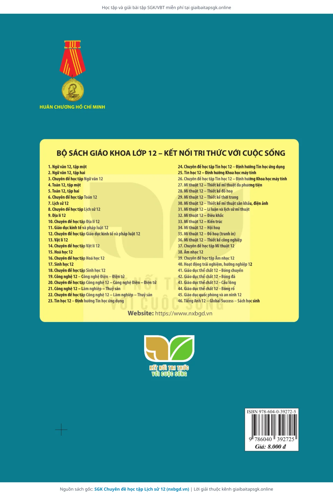 Trang 58 sách giáo khoa SGK Chuyên đề học tập Lịch sử 12 thu nhỏ