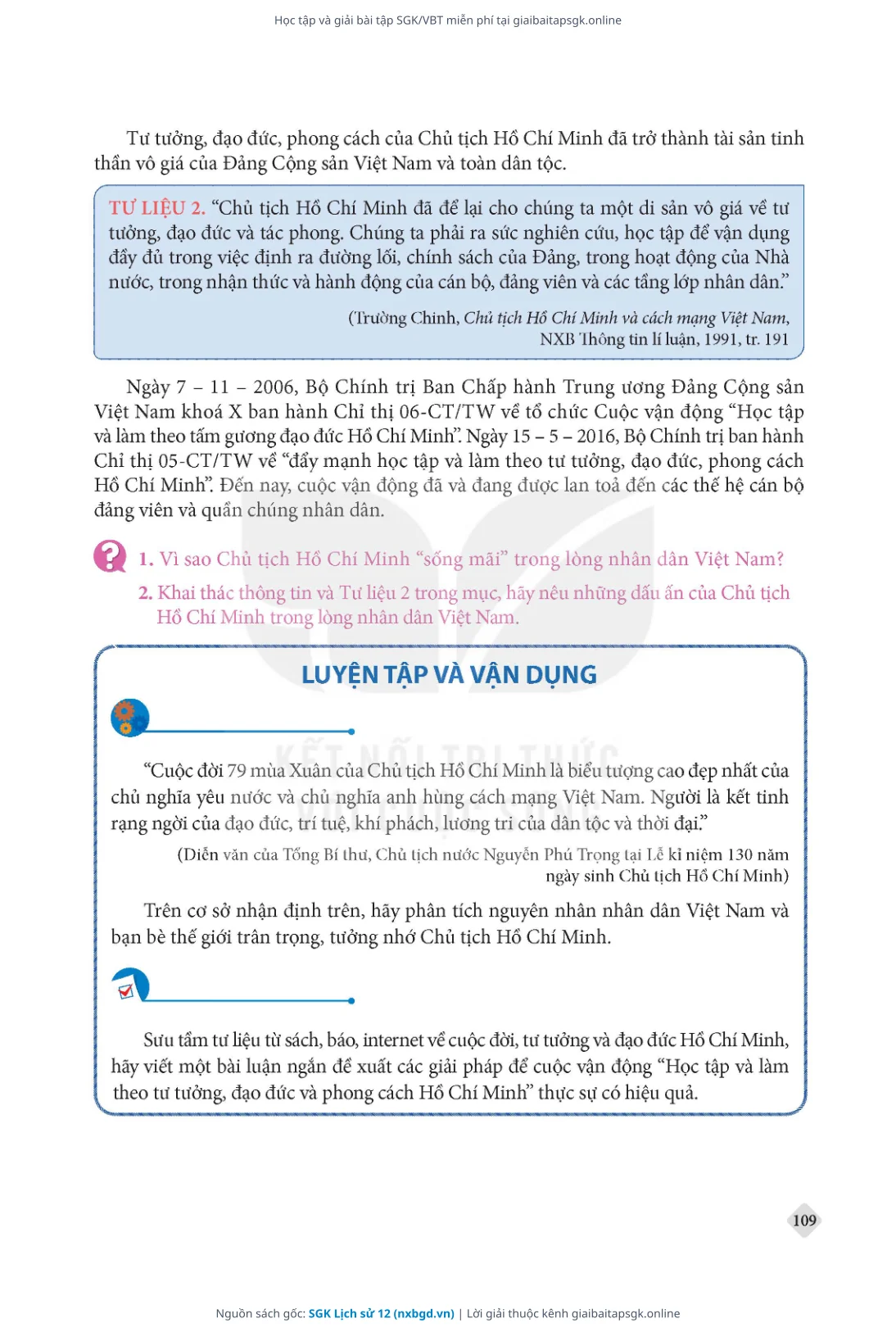 Trang 110 sách giáo khoa SGK Lịch sử 12 thu nhỏ