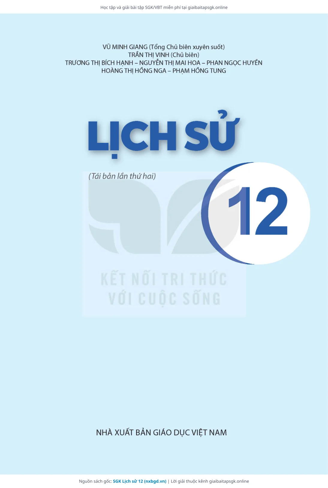 Trang 2 sách giáo khoa SGK Lịch sử 12 thu nhỏ