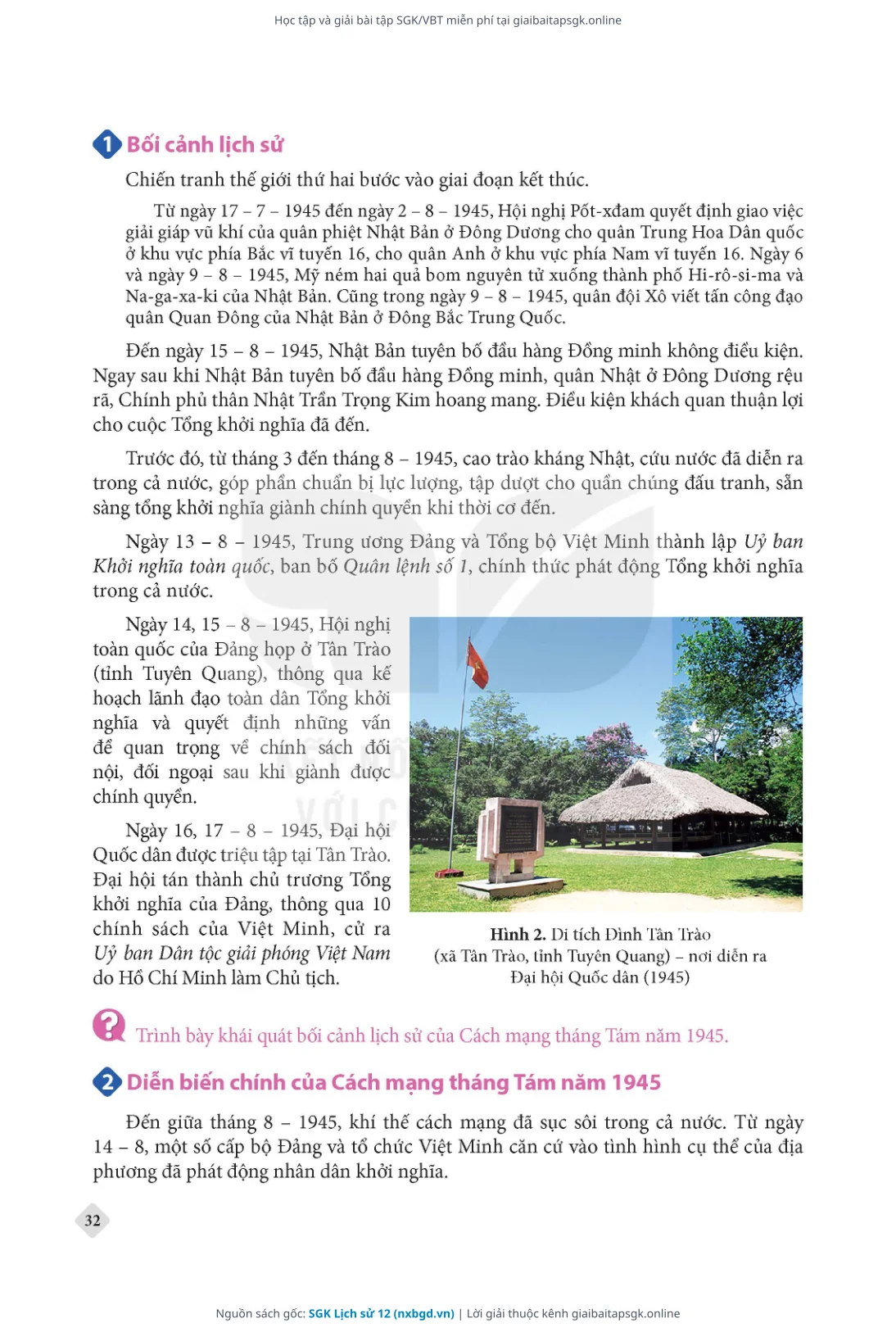 Trang 33 sách giáo khoa SGK Lịch sử 12 thu nhỏ