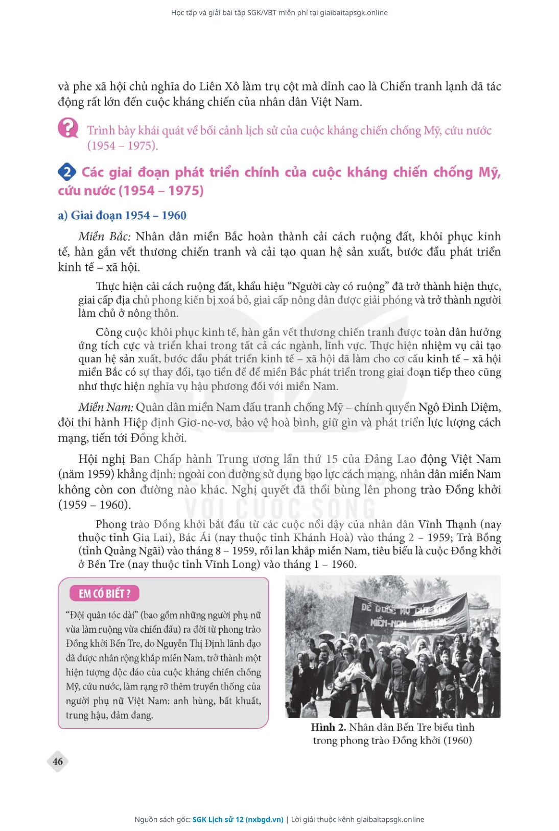 Trang 47 sách giáo khoa SGK Lịch sử 12 thu nhỏ