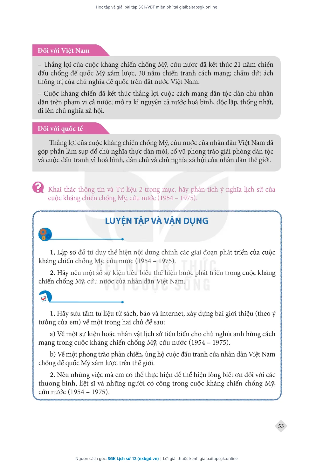 Trang 54 sách giáo khoa SGK Lịch sử 12 thu nhỏ