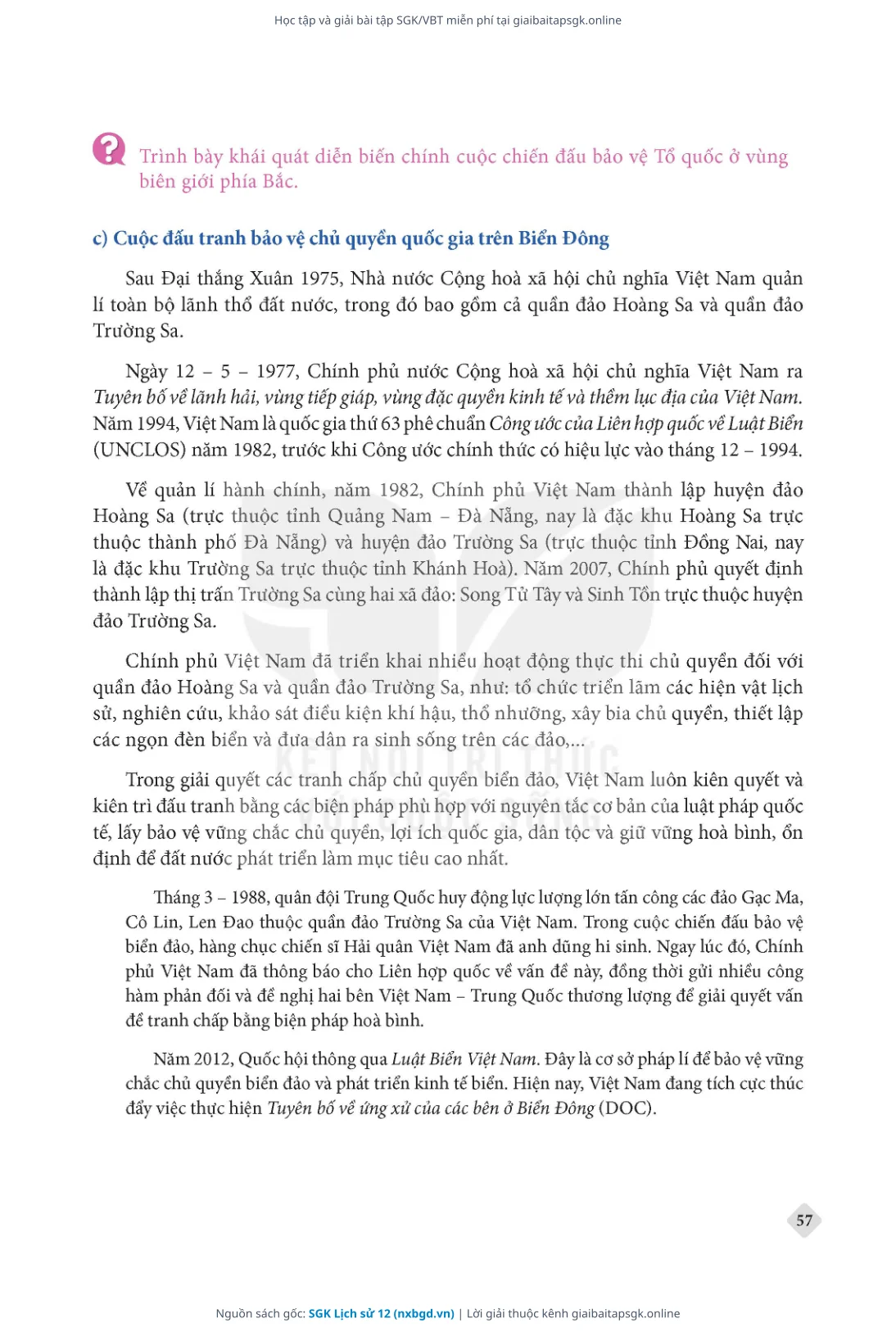 Trang 58 sách giáo khoa SGK Lịch sử 12 thu nhỏ