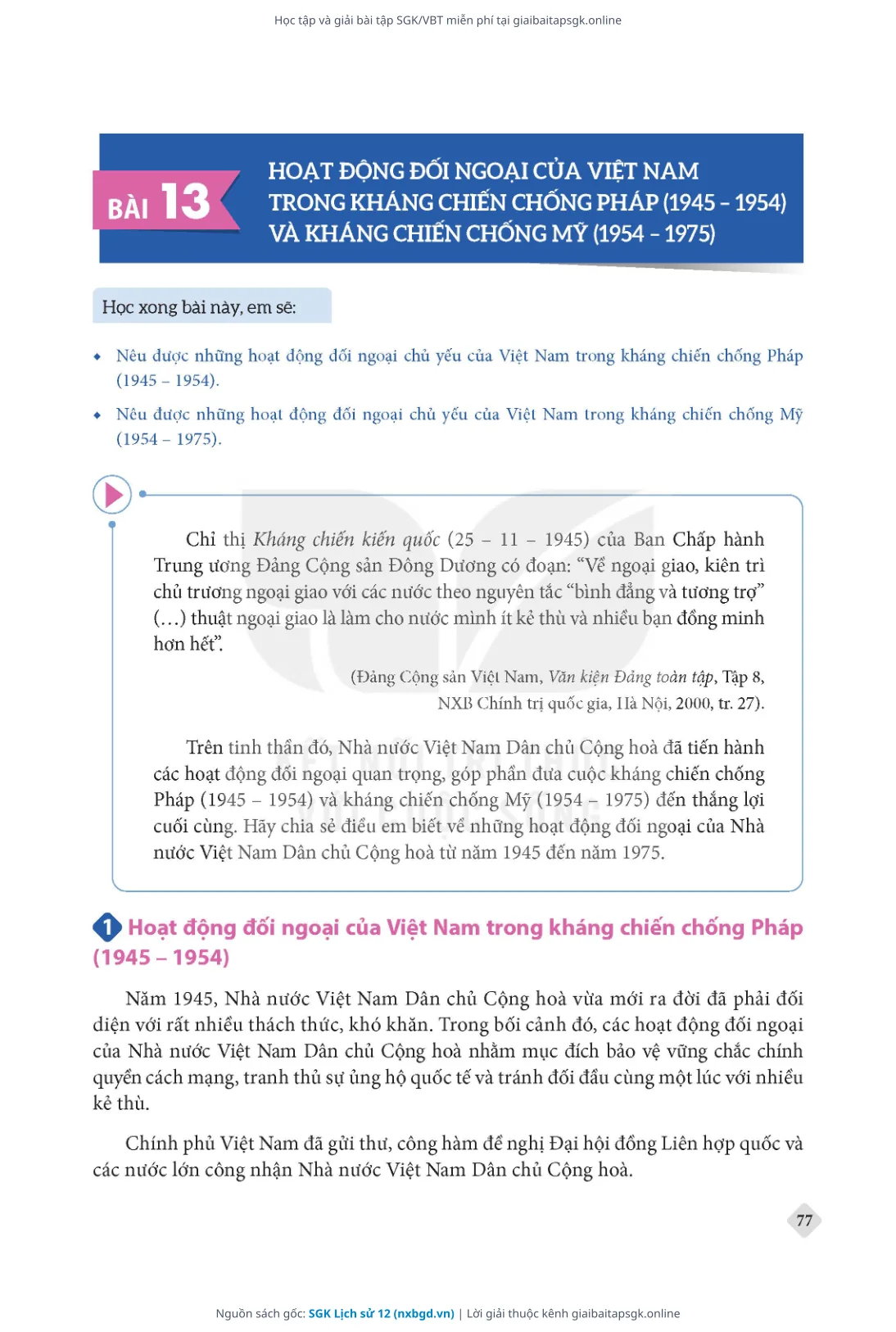 Trang 78 sách giáo khoa SGK Lịch sử 12 thu nhỏ