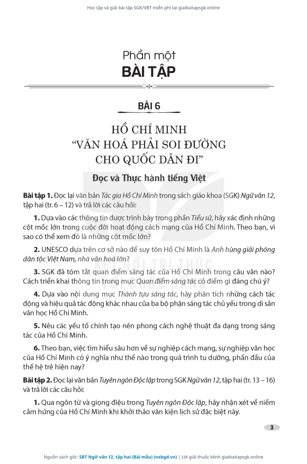 Trang 4 sách giáo khoa SBT Ngữ văn 12, tập hai (Bài mẫu) thu nhỏ