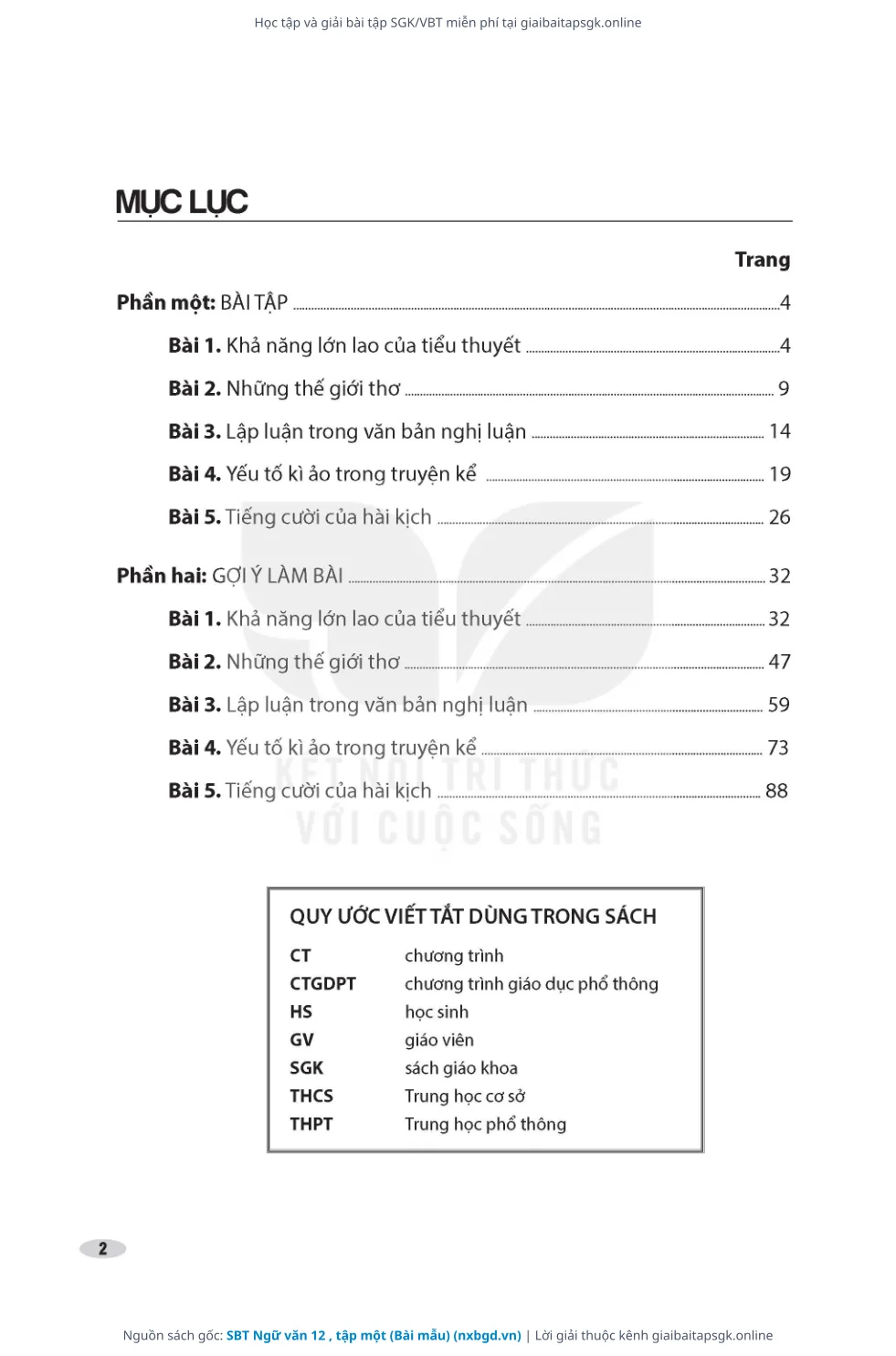 Trang 3 sách giáo khoa SBT Ngữ văn 12 , tập một (Bài mẫu) thu nhỏ