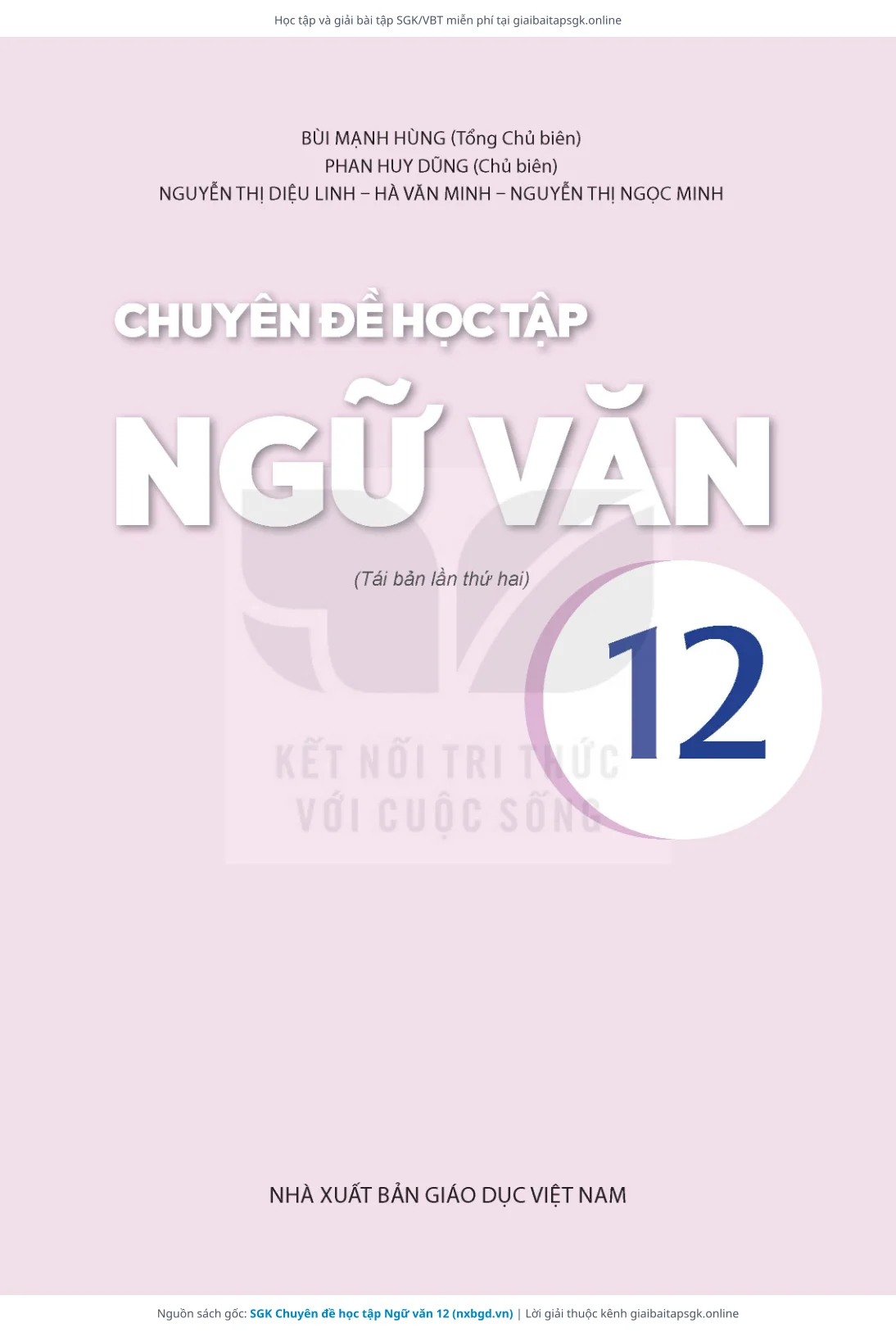 Trang 2 sách giáo khoa SGK Chuyên đề học tập Ngữ văn 12 thu nhỏ