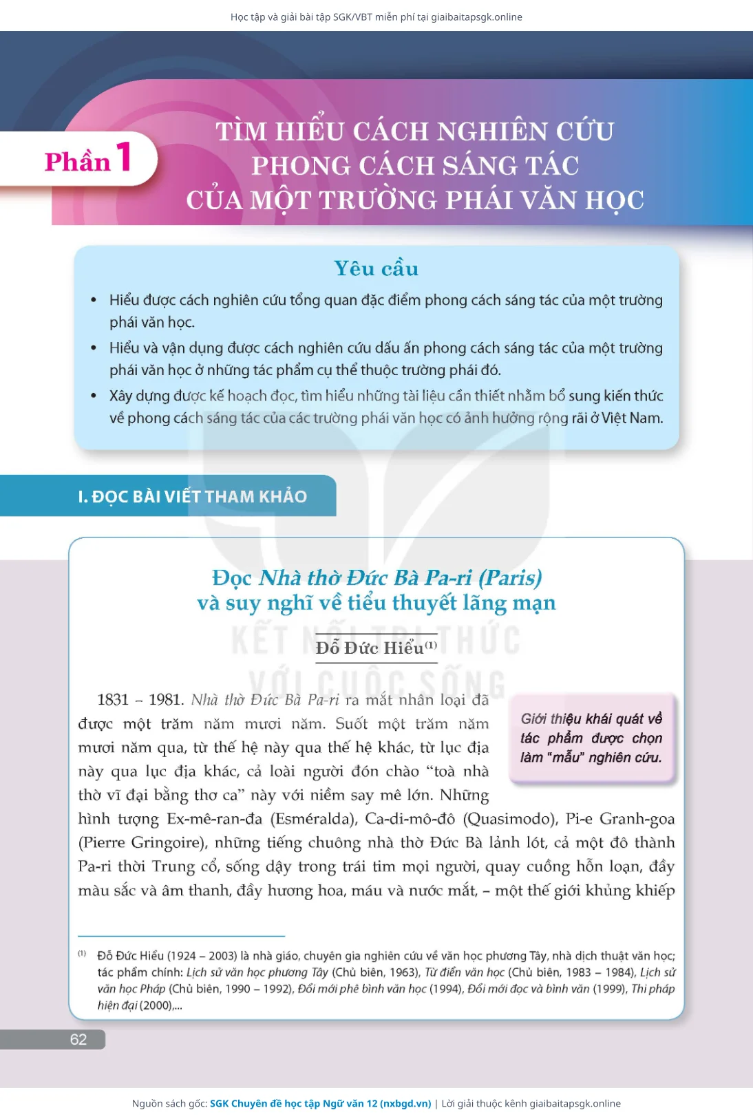 Trang 63 sách giáo khoa SGK Chuyên đề học tập Ngữ văn 12 thu nhỏ