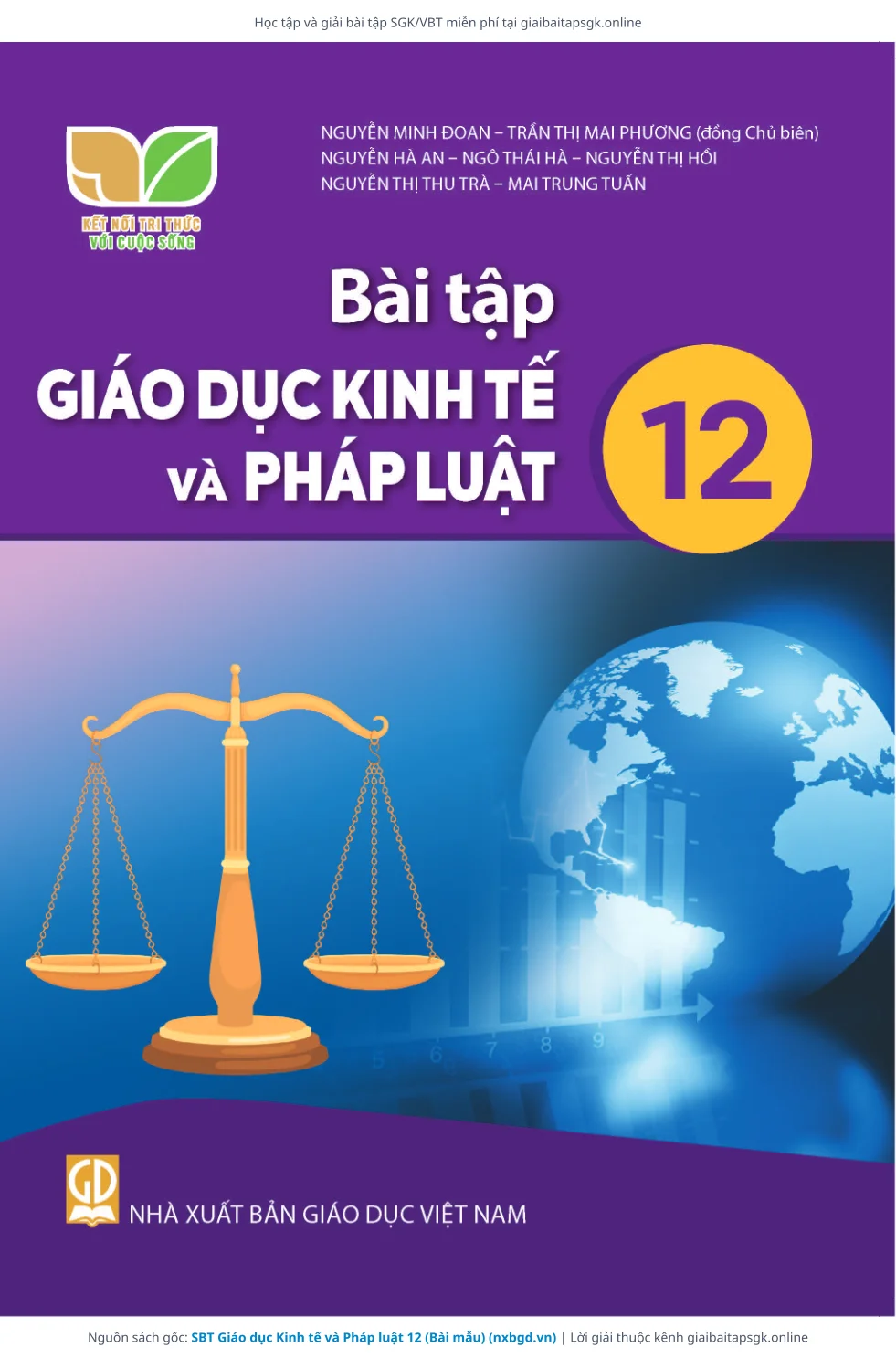 Trang 1 sách giáo khoa SBT Giáo dục Kinh tế và Pháp luật 12 (Bài mẫu) bản chuẩn