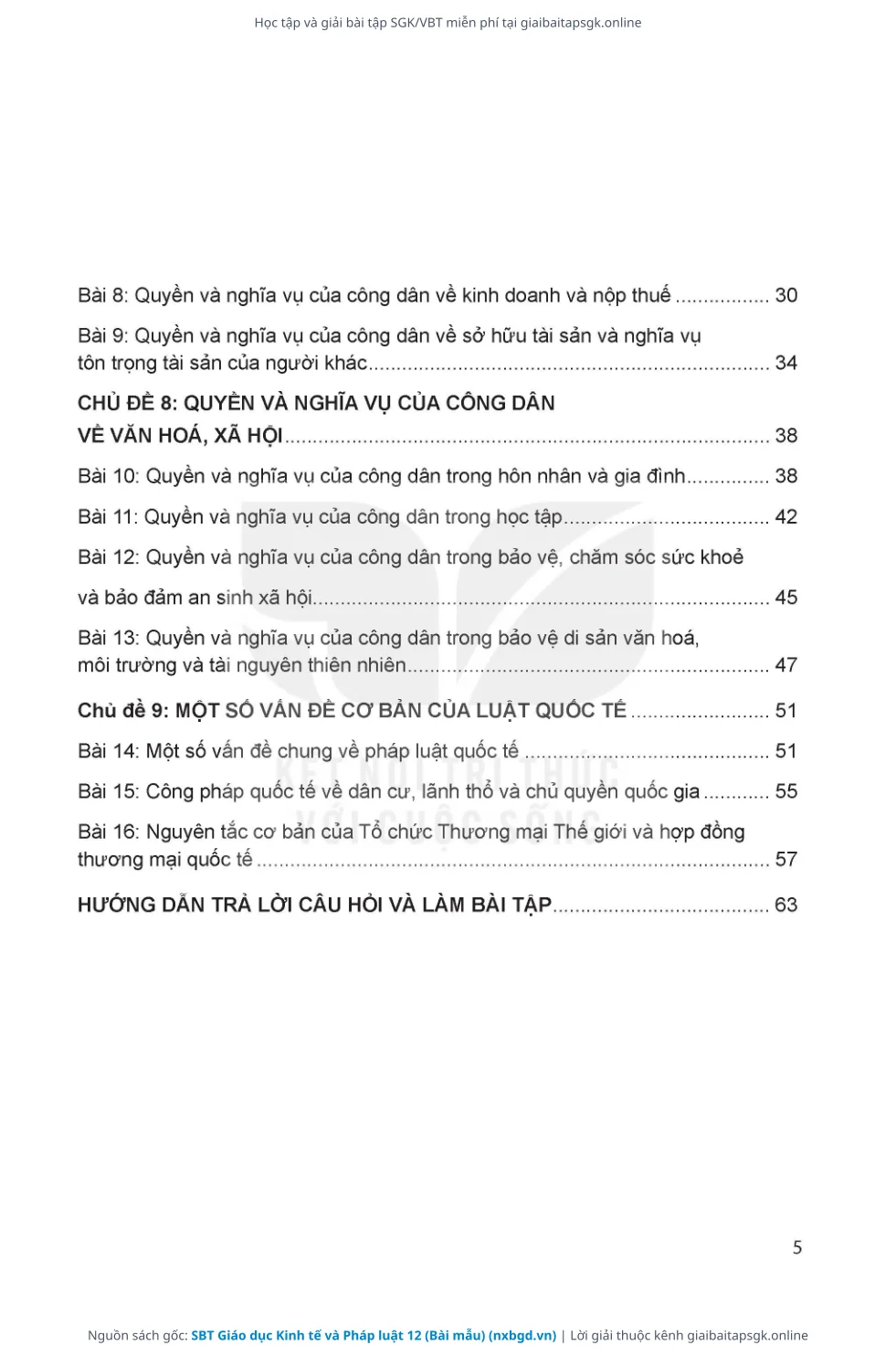 Trang 6 sách giáo khoa SBT Giáo dục Kinh tế và Pháp luật 12 (Bài mẫu) thu nhỏ