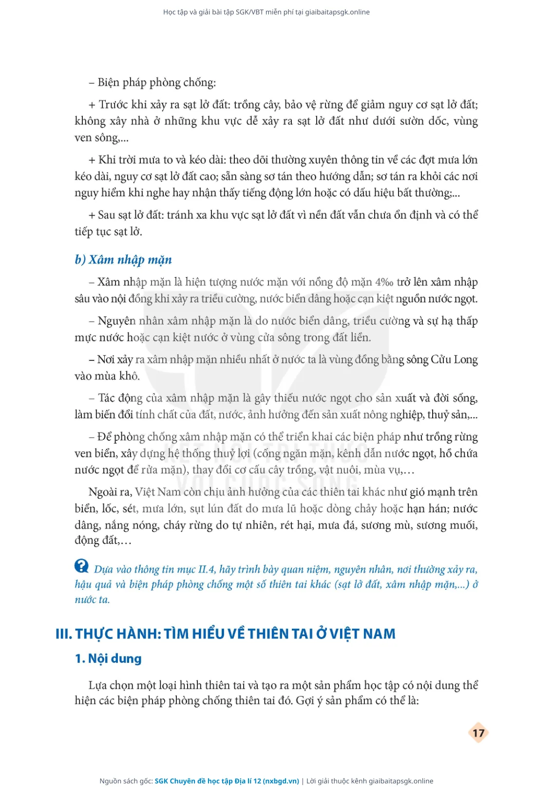 Trang 19 sách giáo khoa SGK Chuyên đề học tập Địa lí 12 thu nhỏ