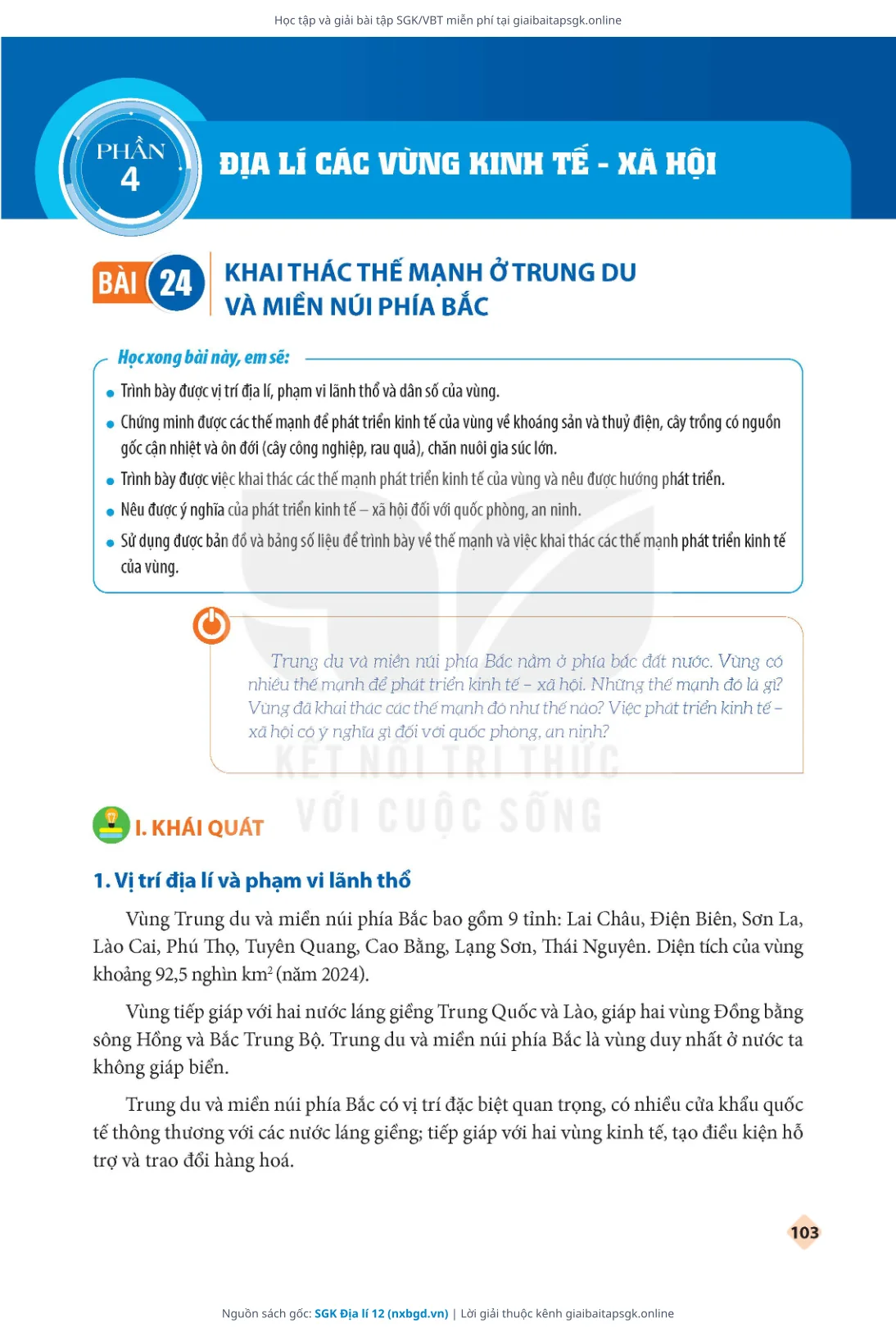 Trang 105 sách giáo khoa SGK Địa lí 12 thu nhỏ