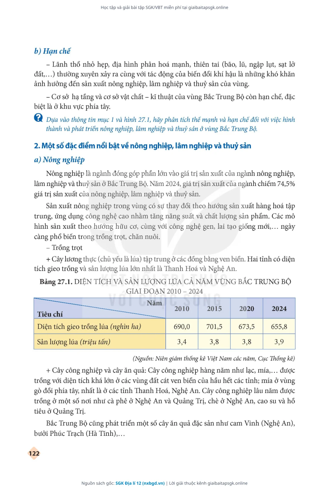 Trang 124 sách giáo khoa SGK Địa lí 12 thu nhỏ