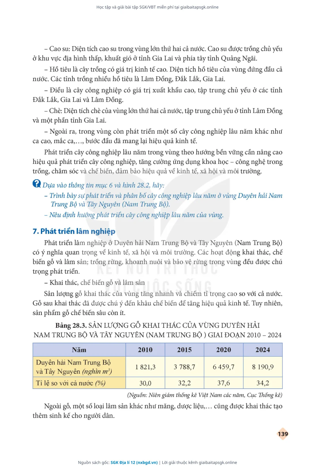 Trang 141 sách giáo khoa SGK Địa lí 12 thu nhỏ