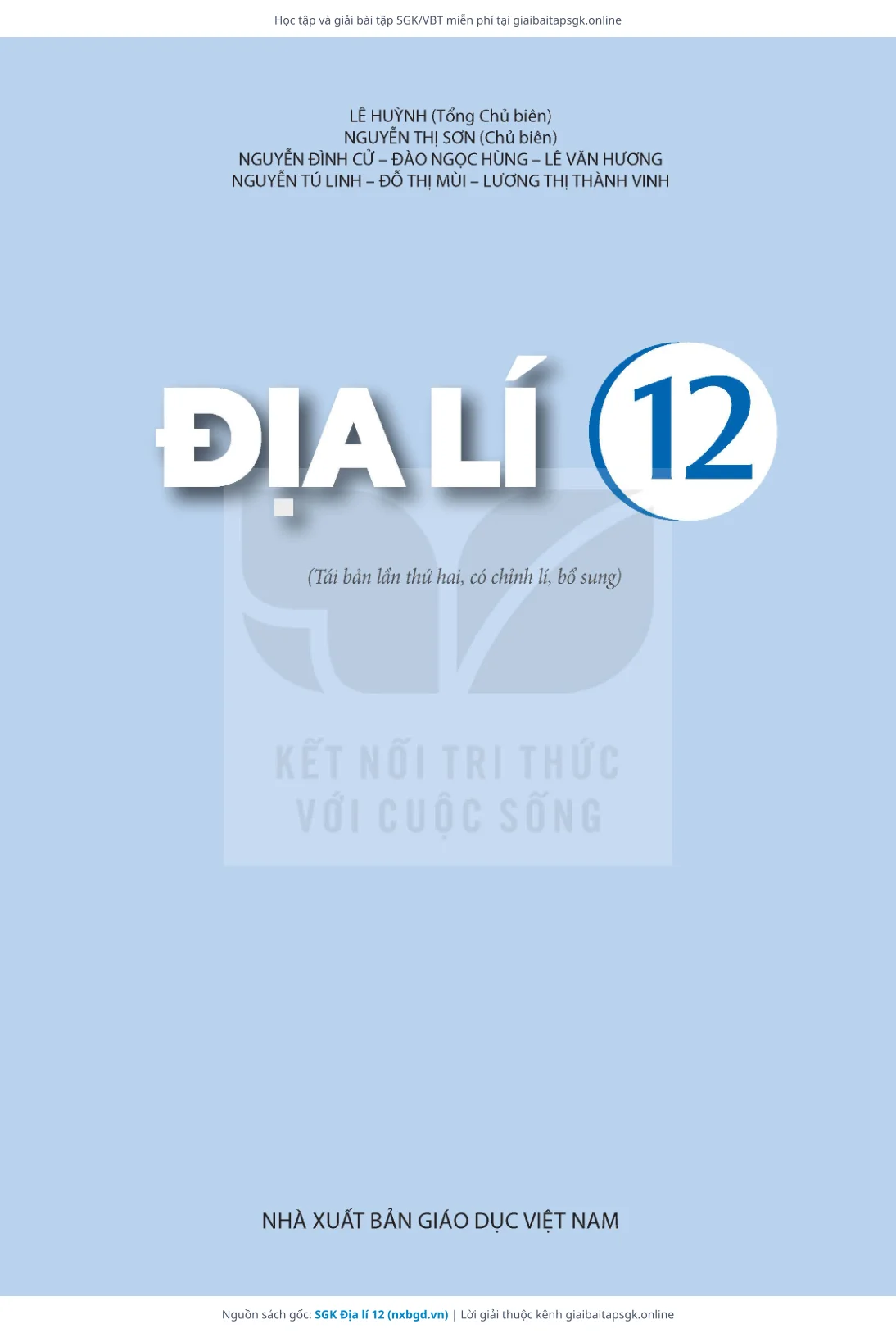 Trang 3 sách giáo khoa SGK Địa lí 12 thu nhỏ