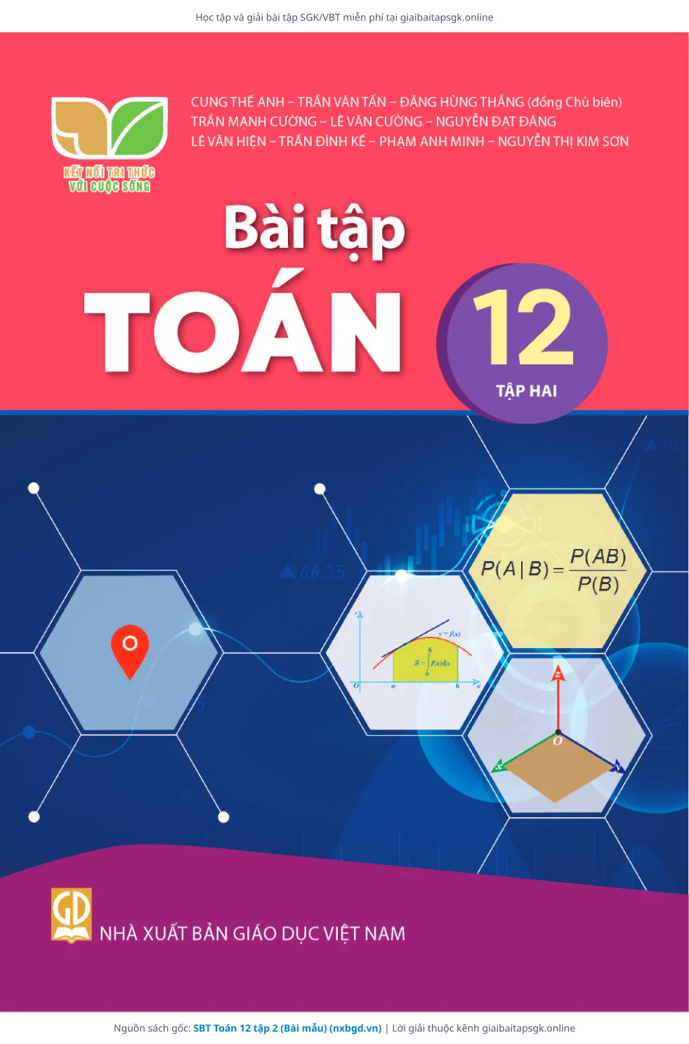 Trang 1 sách giáo khoa SBT Toán 12 tập 2 (Bài mẫu) bản chuẩn