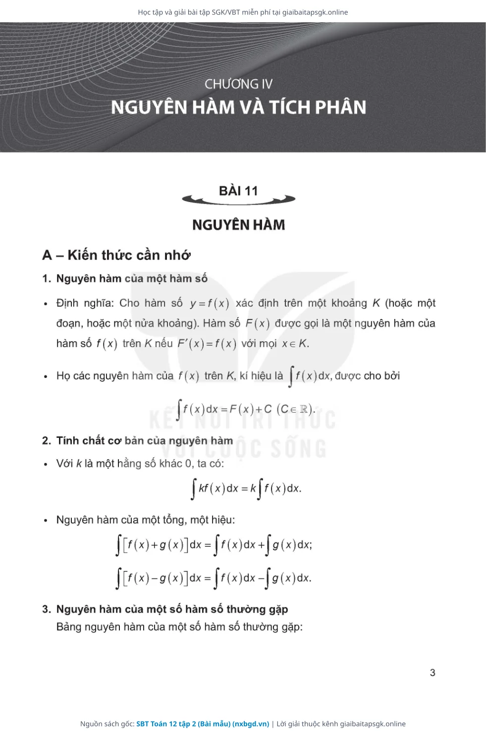 Trang 4 sách giáo khoa SBT Toán 12 tập 2 (Bài mẫu) thu nhỏ