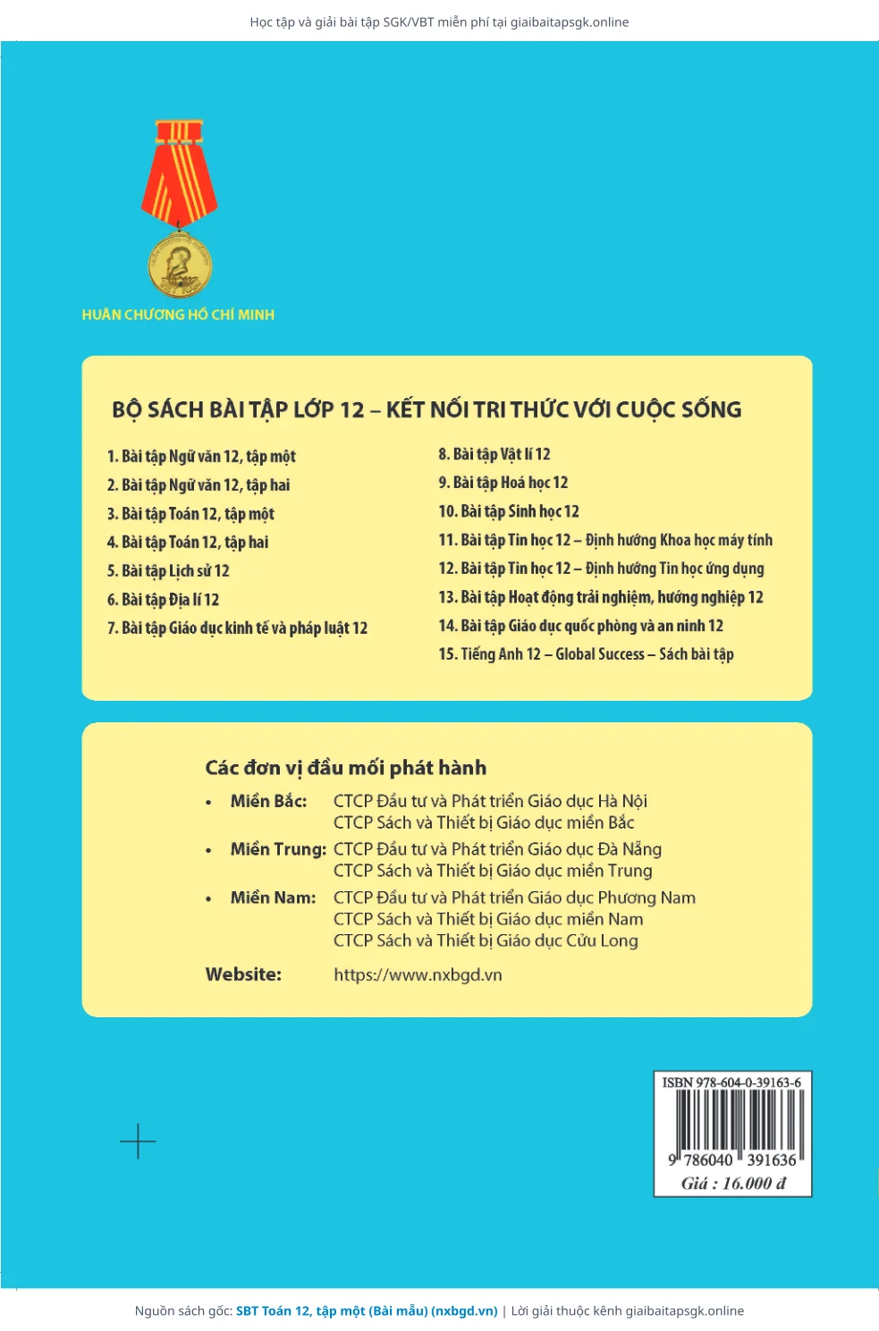 Trang 7 sách giáo khoa SBT Toán 12, tập một (Bài mẫu) thu nhỏ