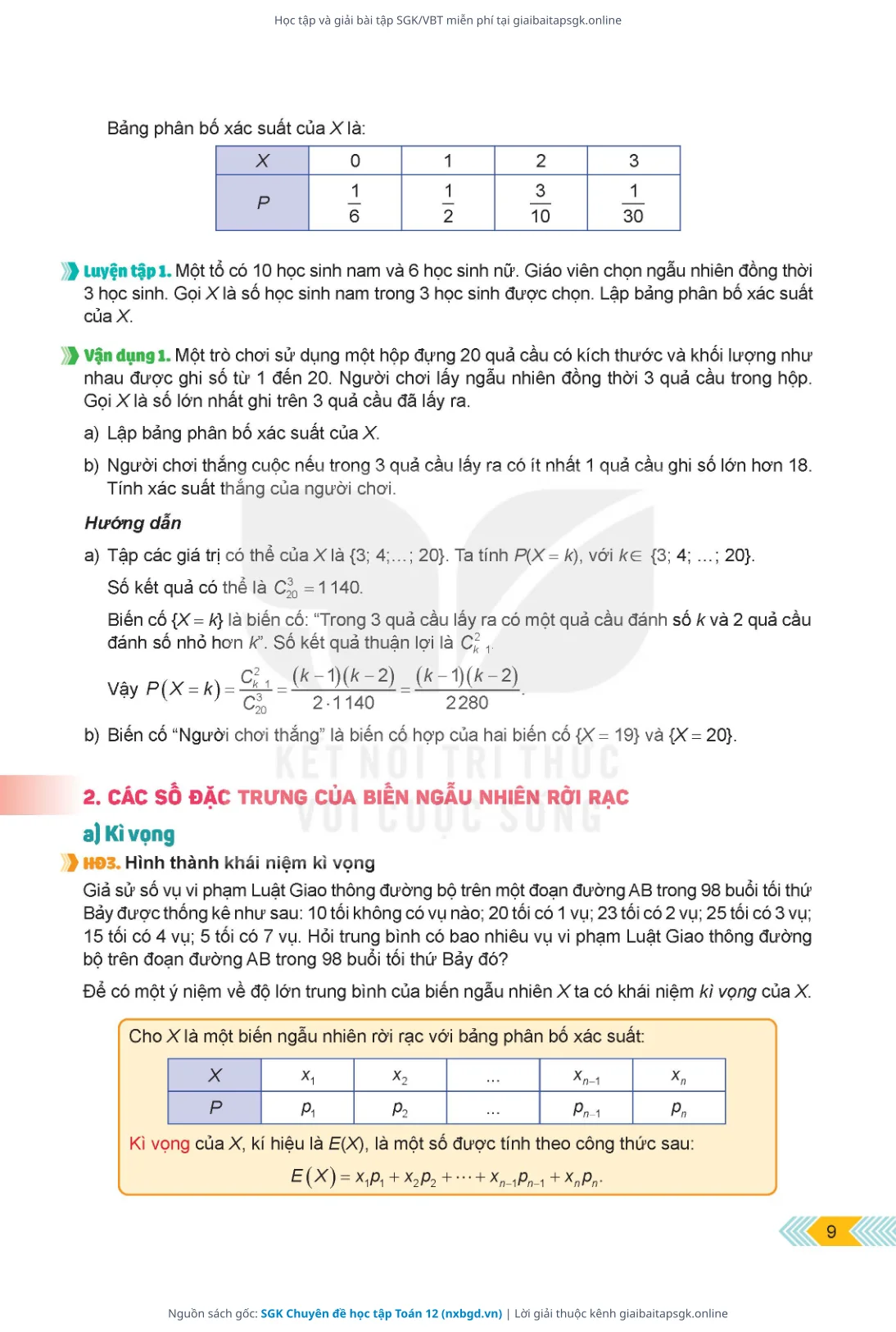Trang 10 sách giáo khoa SGK Chuyên đề học tập Toán 12 thu nhỏ