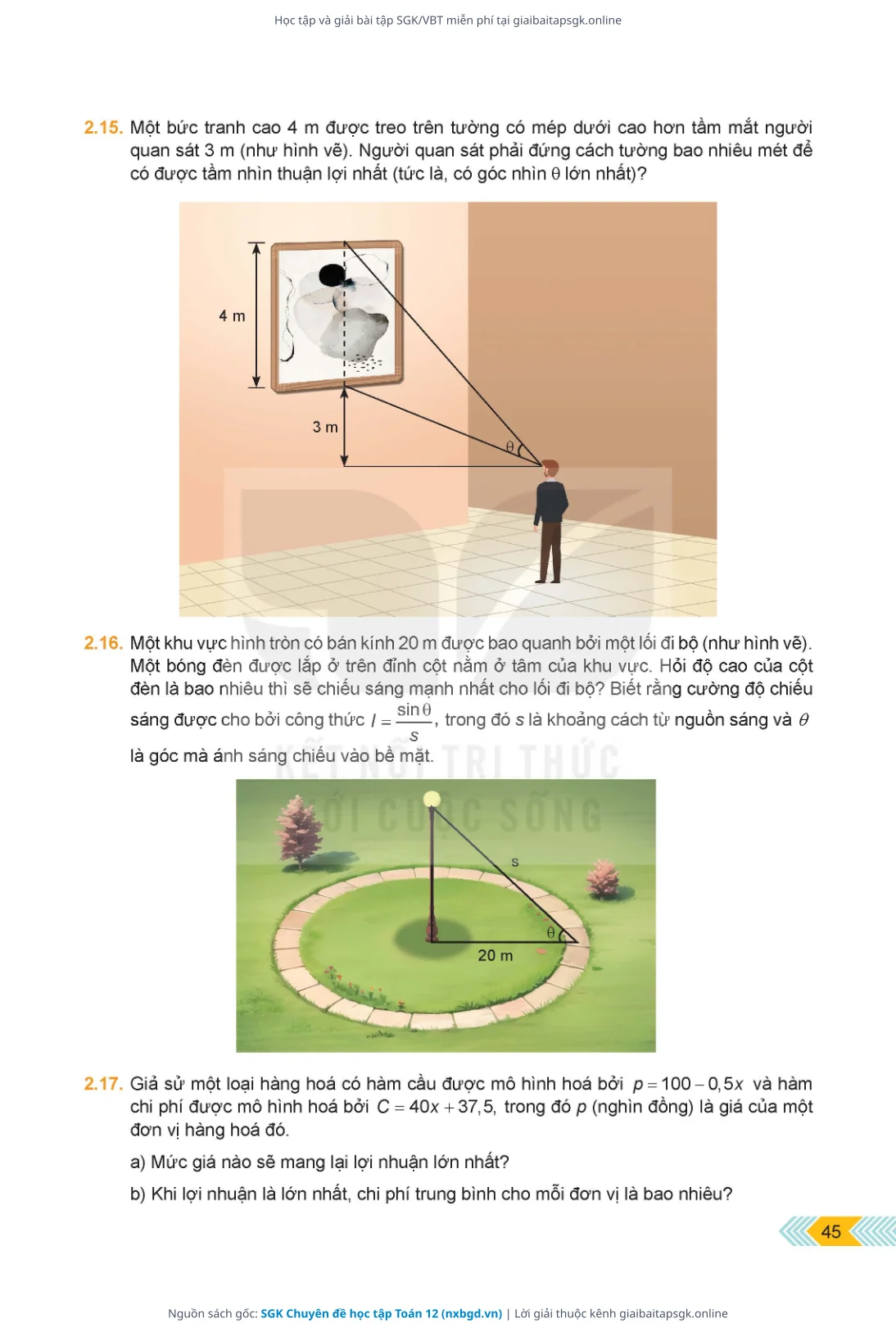 Trang 46 sách giáo khoa SGK Chuyên đề học tập Toán 12 thu nhỏ